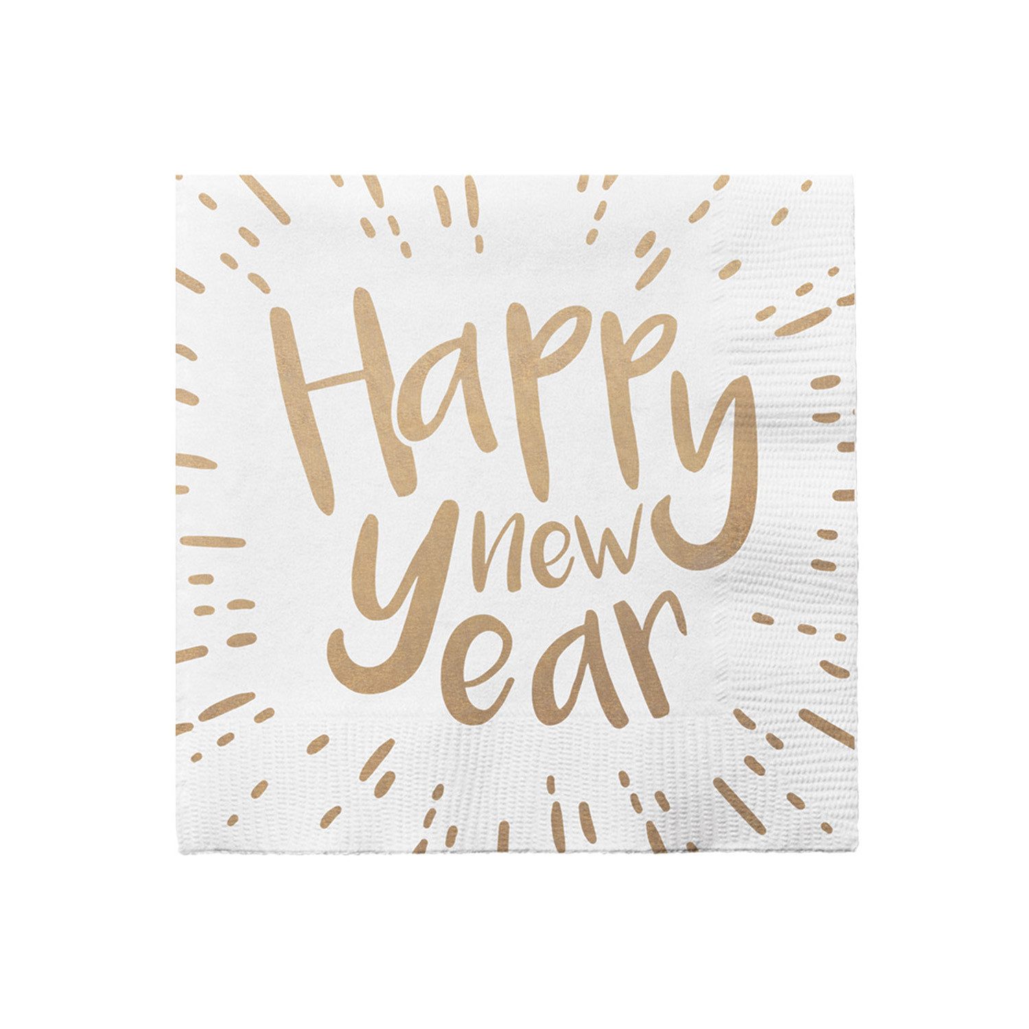 Amscan Hängedekoration Silvester Papier Servietten 'Happy New Year', 20