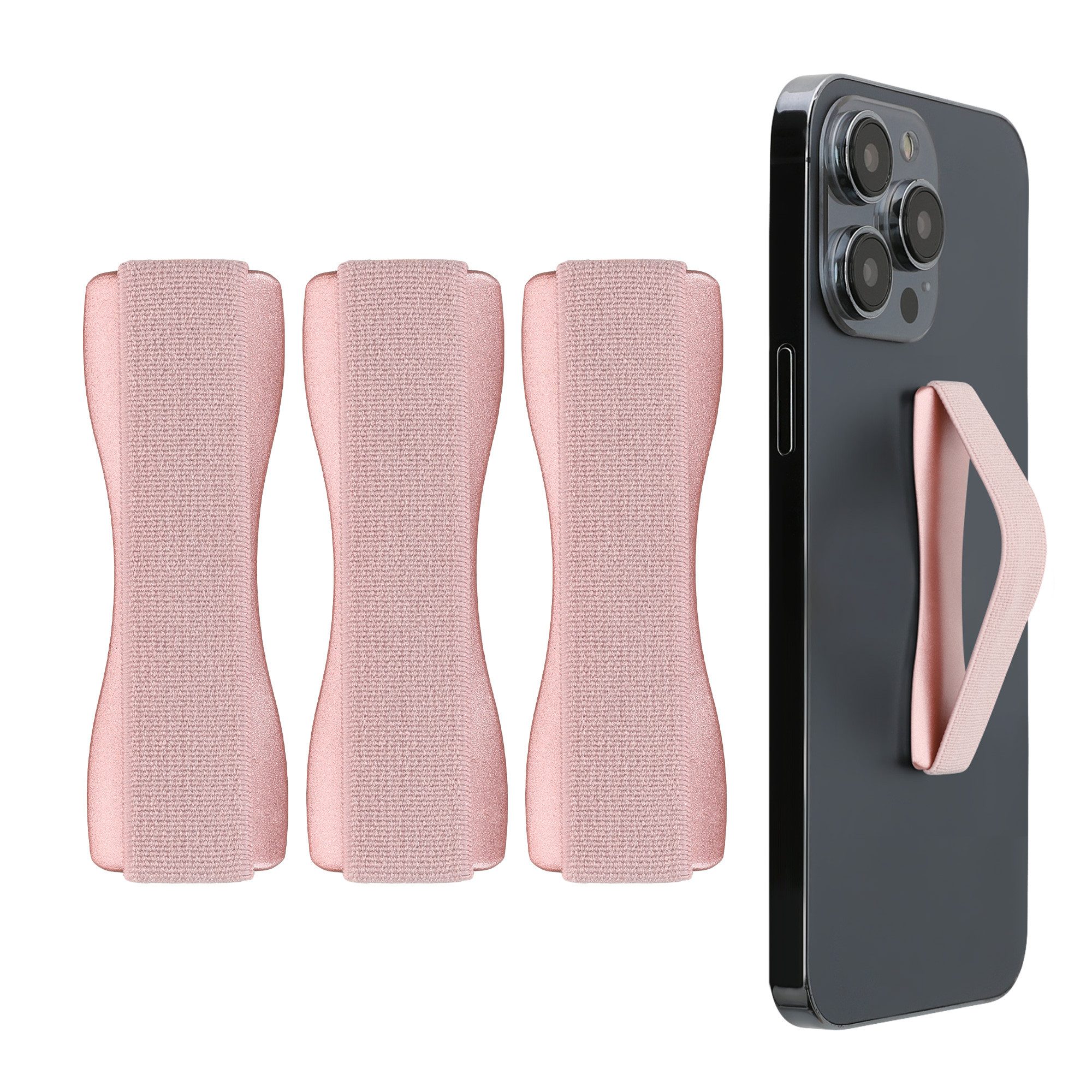 kwmobile Popsockets Smartphone Fingerhalter 3 Set, (3-tlg., Handy Halter Griff Halterung Einhandbedienung - 3x Handyhalter)