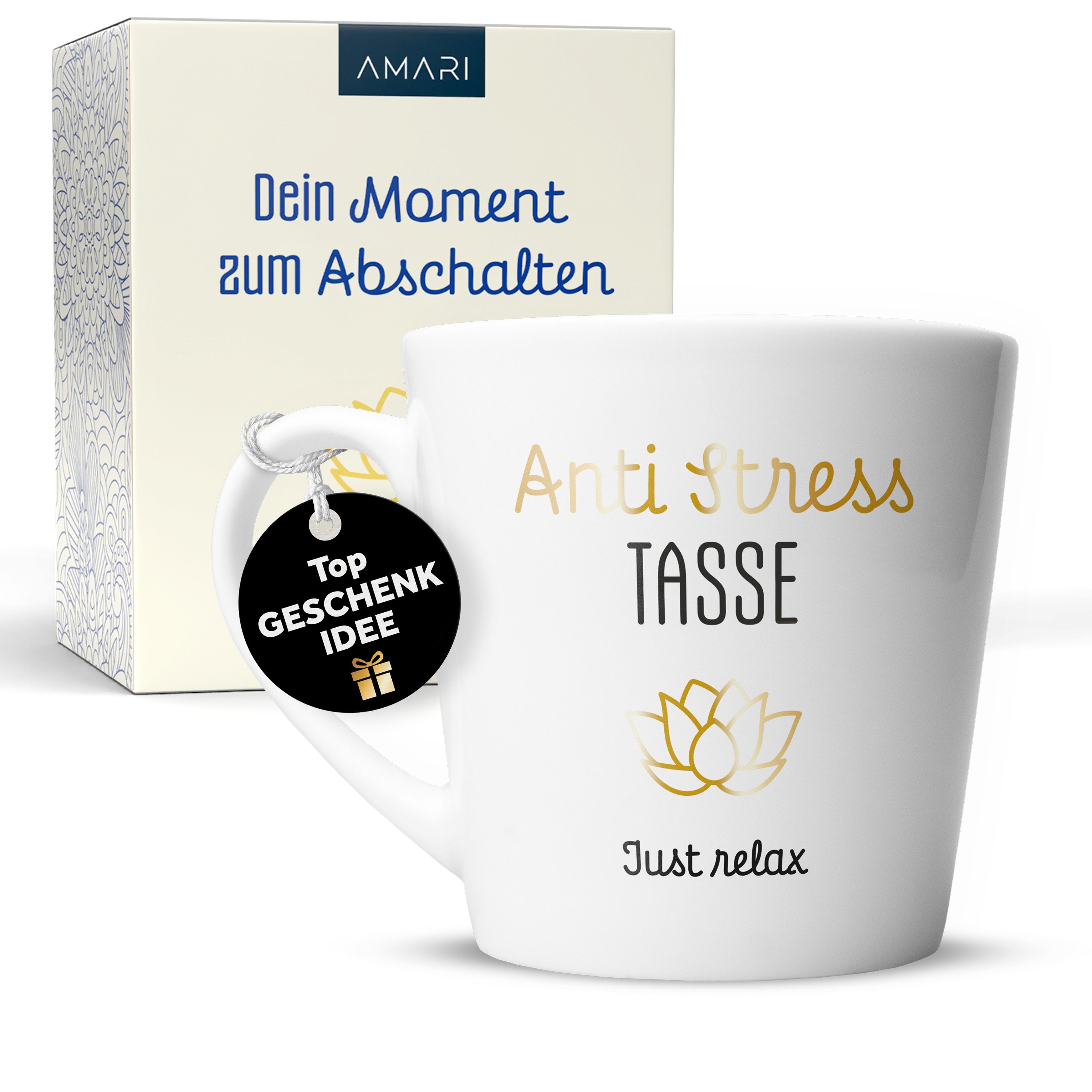 Amari Tasse AMARI® Anti-Stress Tasse Nr. 23 – Geschenk Freundin, 330ml