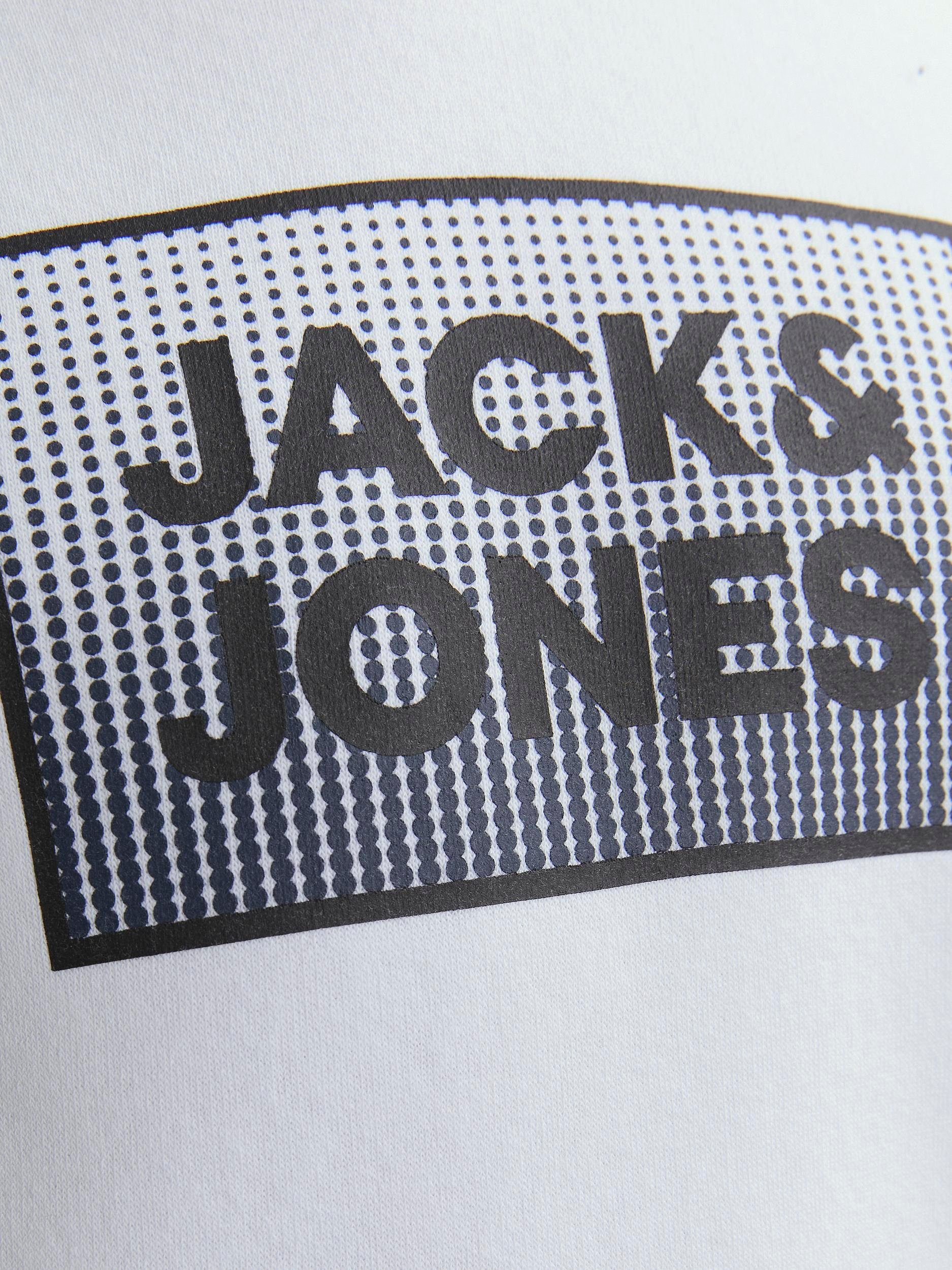 white Sweatshirt HOOD Junior JJSTEEL & Jones JNR SWEAT Jack