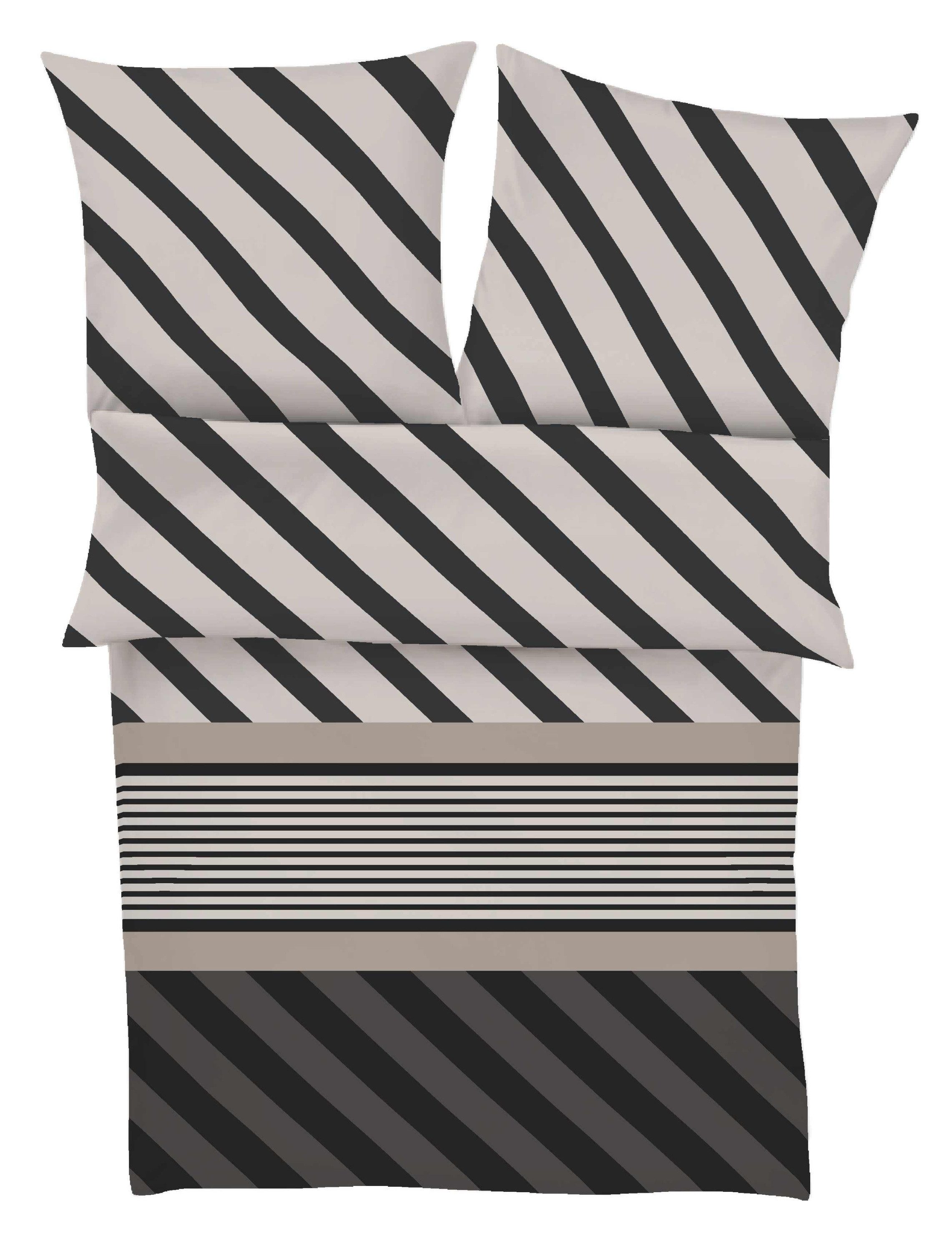 IBENA Постельное белье IBENA Постельное белье BUGATTI Flanell BL 155x220 cm grau Bettbezug