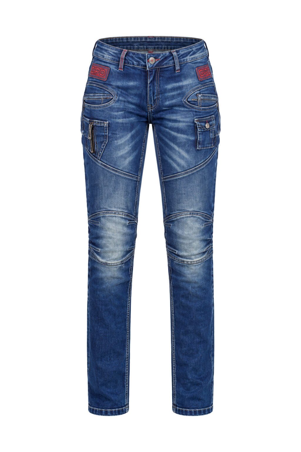 Cipo & Baxx Slim-fit-Jeans DENIM mit modischen Ziernähten, WD358 – Bild 2 von 5