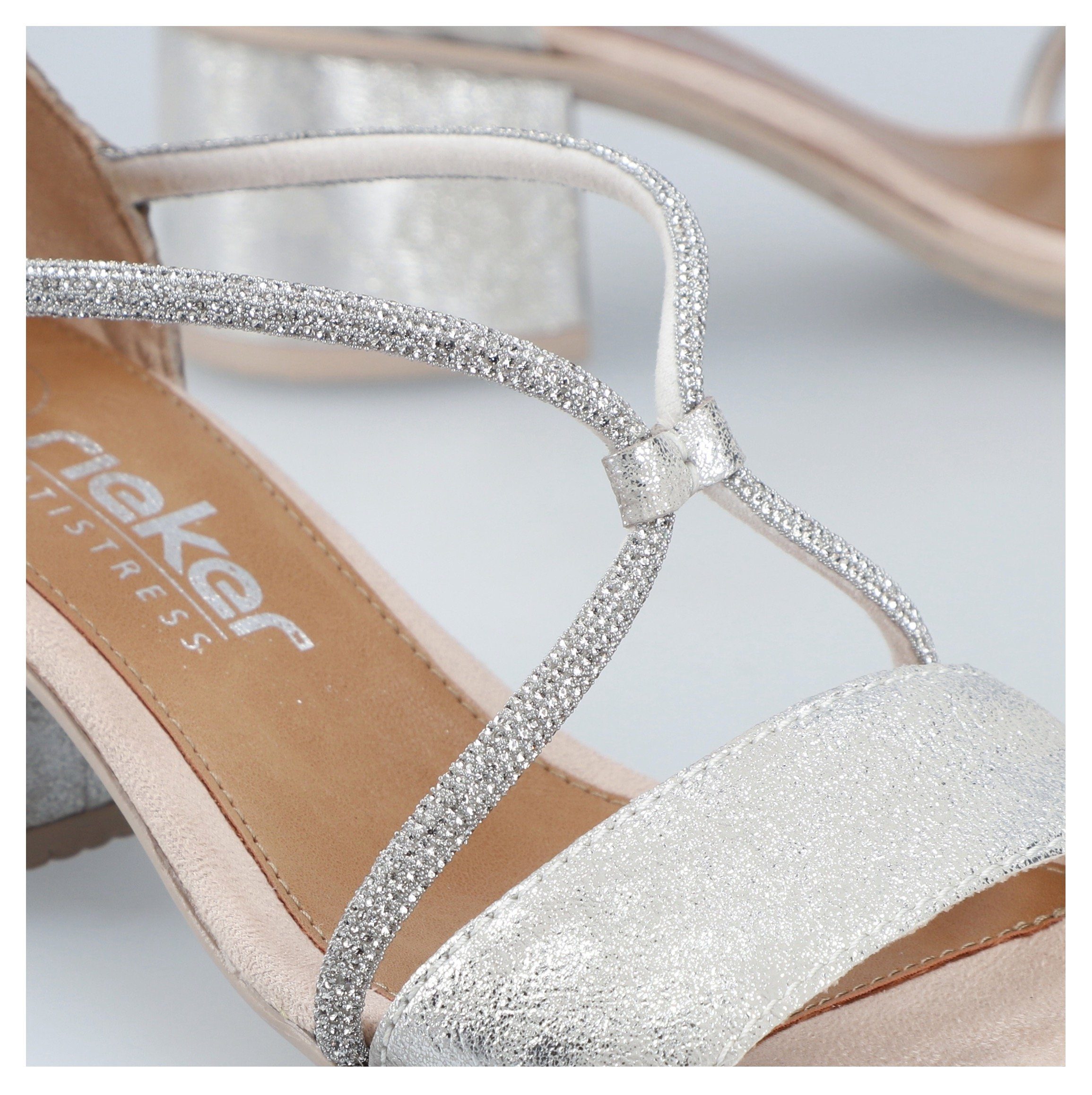 Rieker Sandalette Sommerschuh, Sandale, Blockabsatz, mit praktischem Klettverschluss