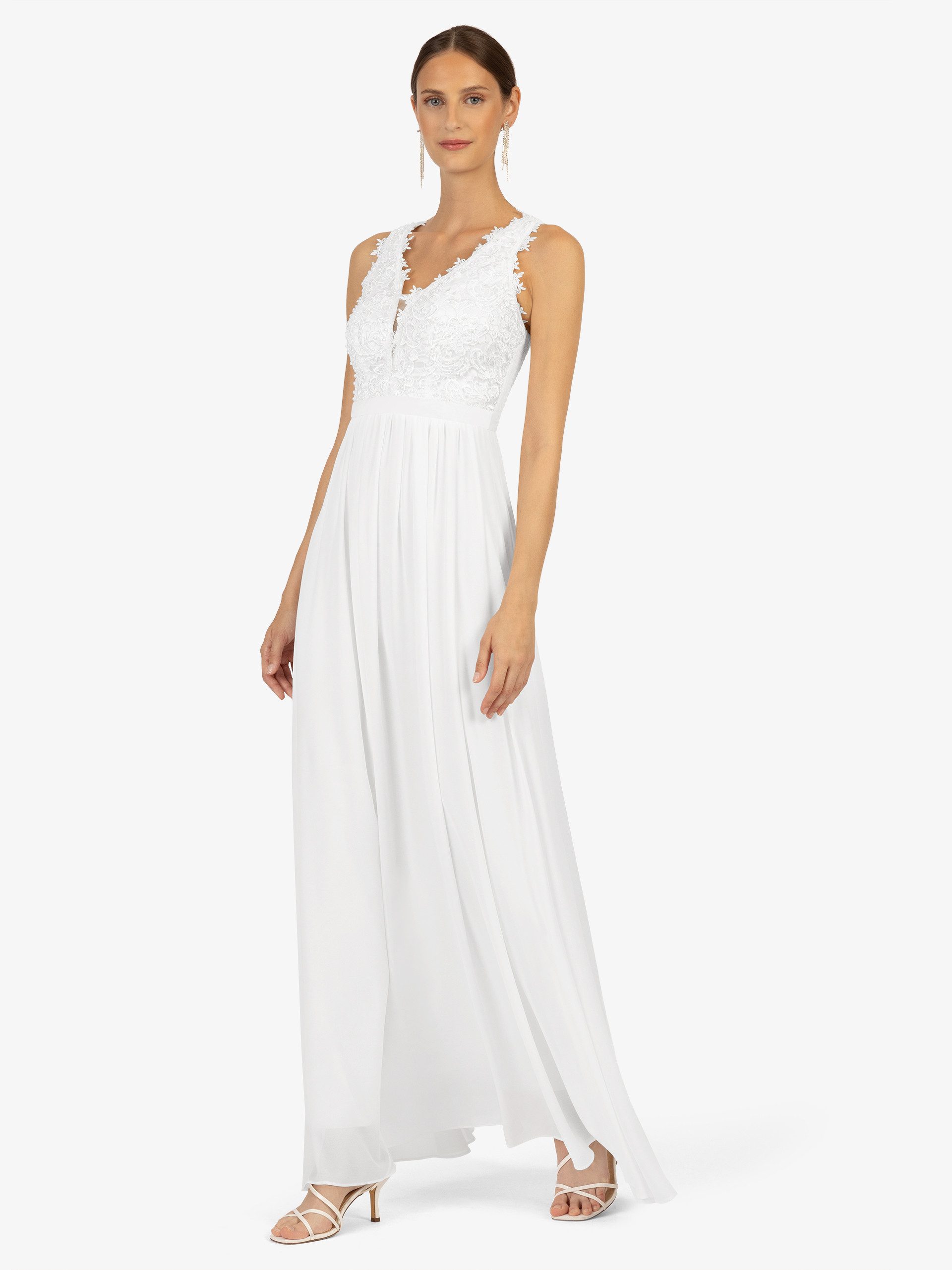 Kraimod Abendkleid mit Mesh und Spitze günstig online kaufen