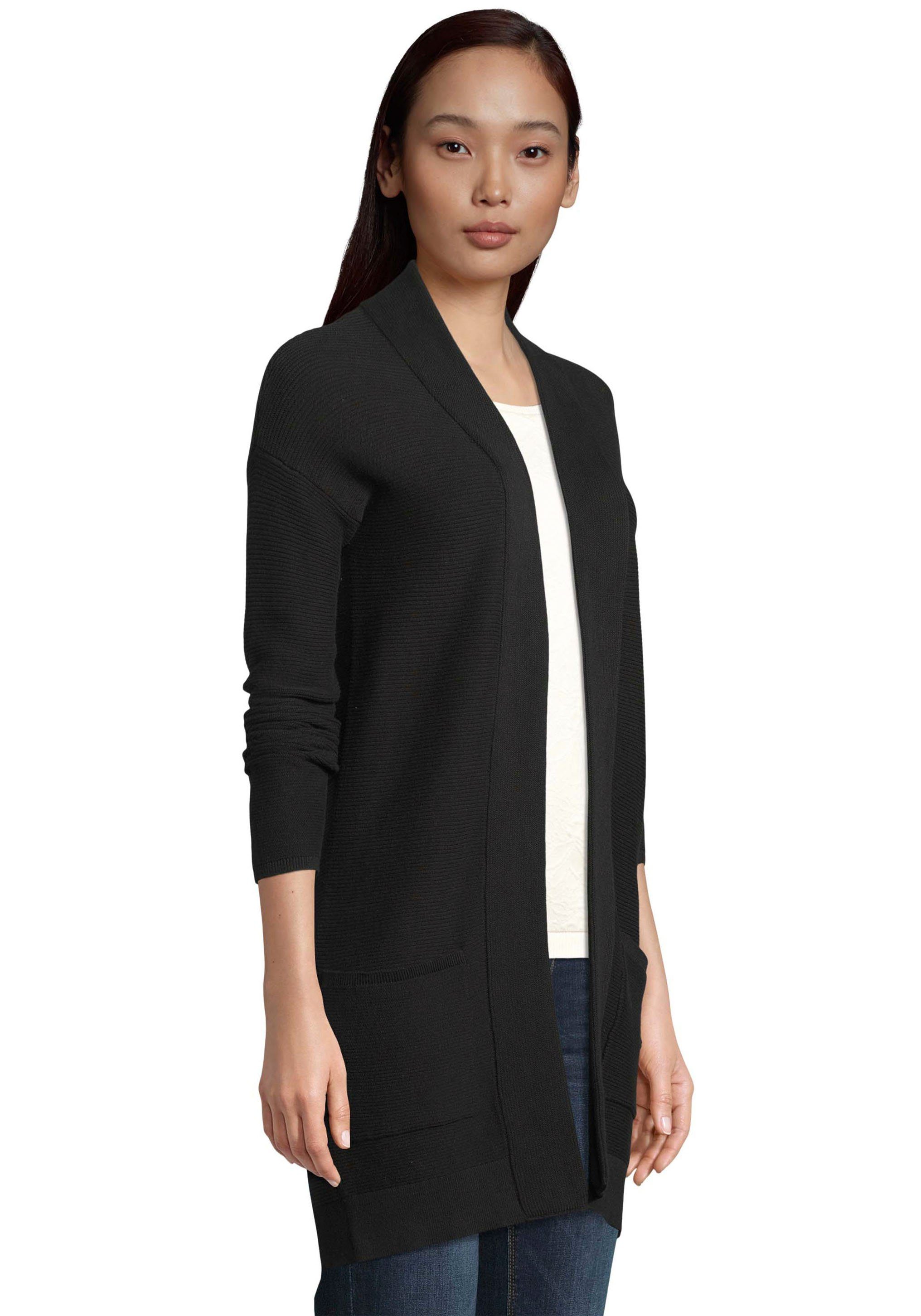 TOM TAILOR Longstrickjacke aus Rippstrick mit günstig online kaufen