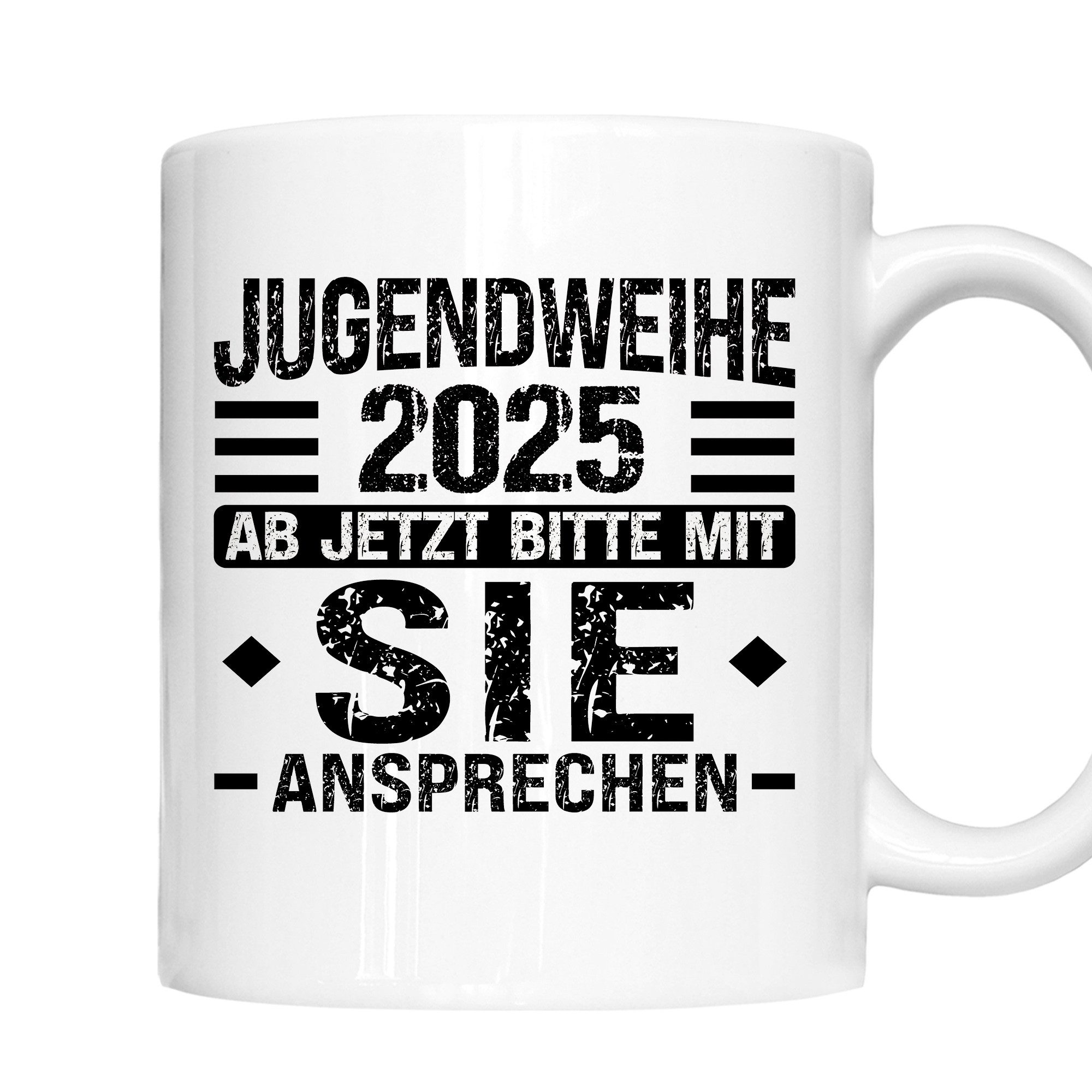 Printmacher Tasse Erwachsen Tasse, Jugendweihe 2025 ab jetzt bitte mit sie ansprechen, Keramik