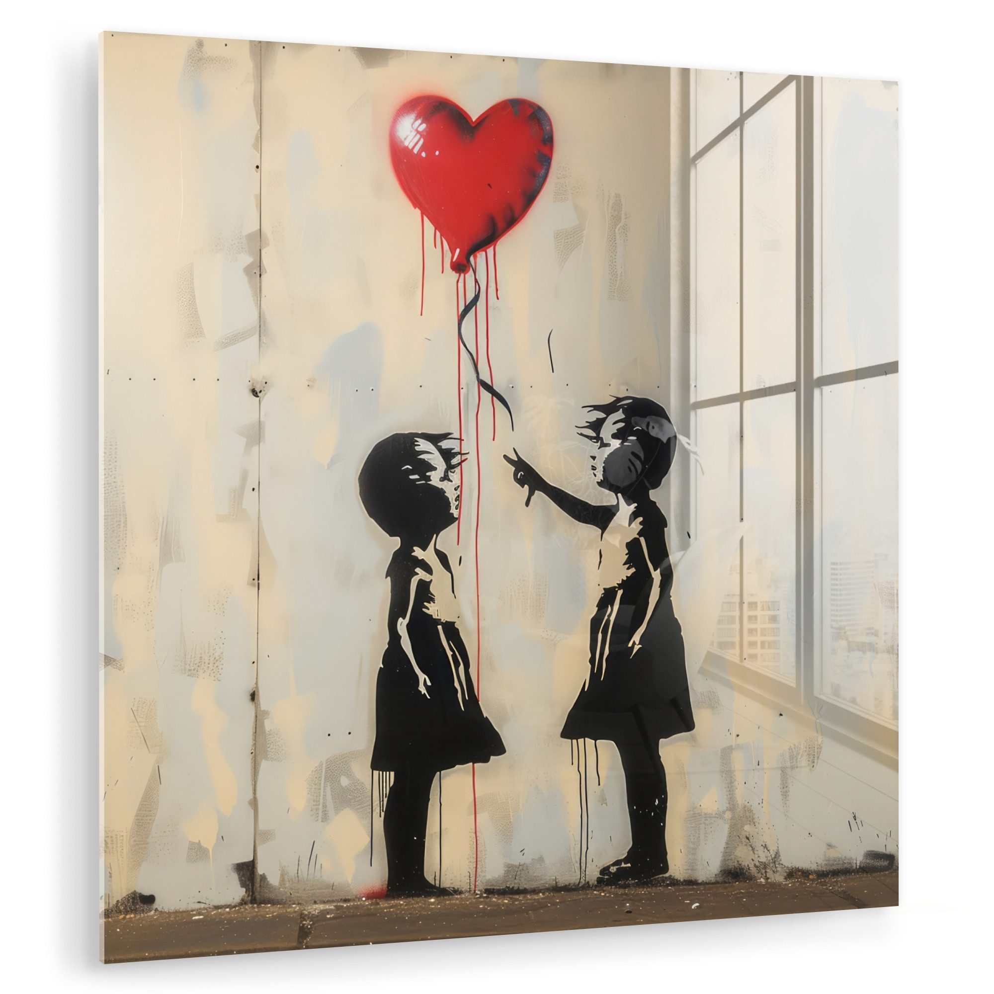 MuchoWow Acrylglasbild Straßenkunst - Banksy - günstig online kaufen