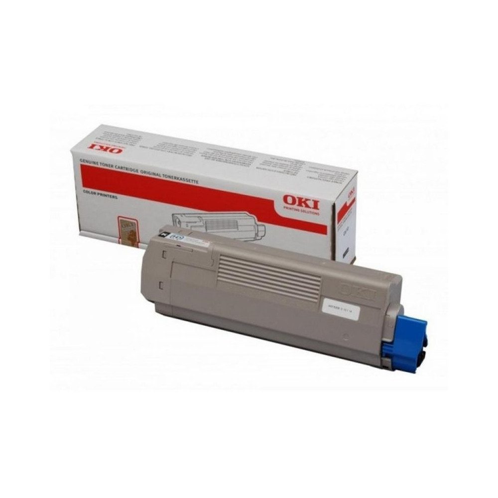 OKI Tonerpatrone Oki Toner C 610 Schwarz 8k für Drucker., (Tonerpatrone, Original OKI Tonerpatrone, Reichweite bis zu 8000 Seiten), Original OKI Tonerpatrone mit hoher Druckqualität
