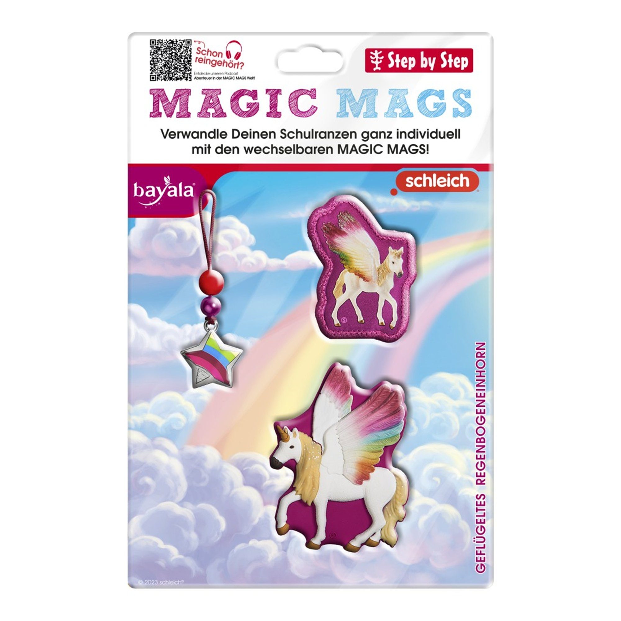 Step by Step Schulranzen MAGIC MAGS bayala® Geflügeltes Regenbogeneinhorn