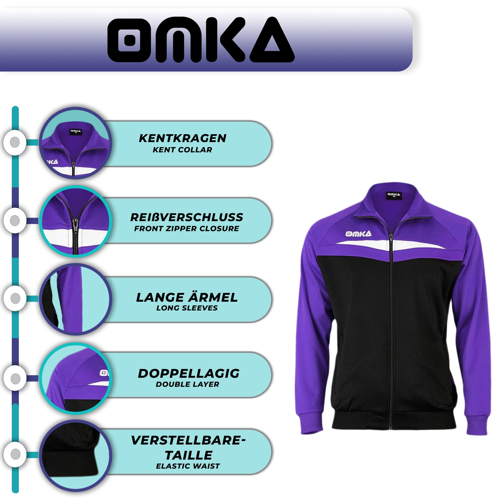 OMKA Trainingsjacke OK200J OMKA Optima Trainingsjacke günstig online kaufen