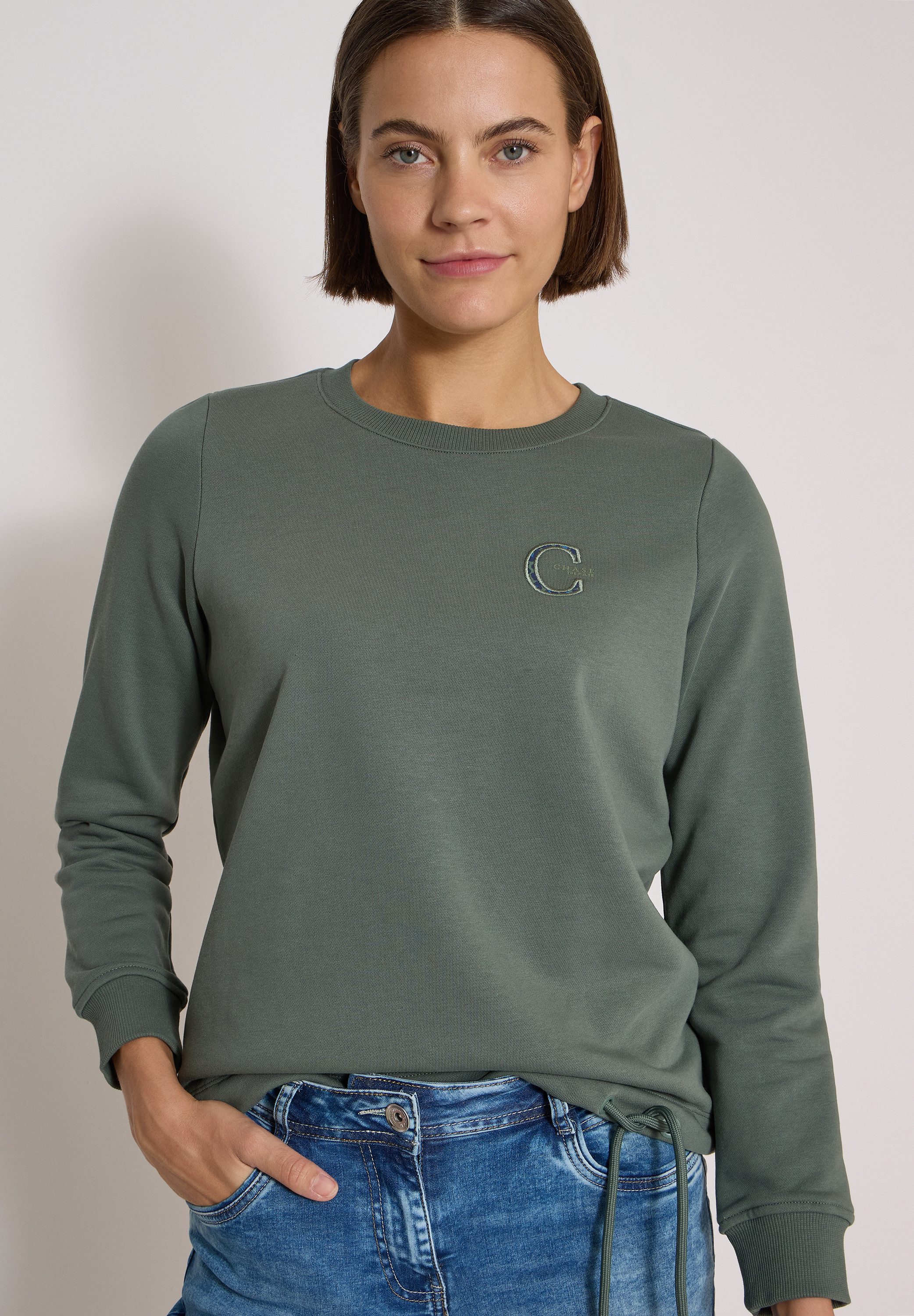 CECIL Sweatshirt mit Elastiksaum und Tunnelzug