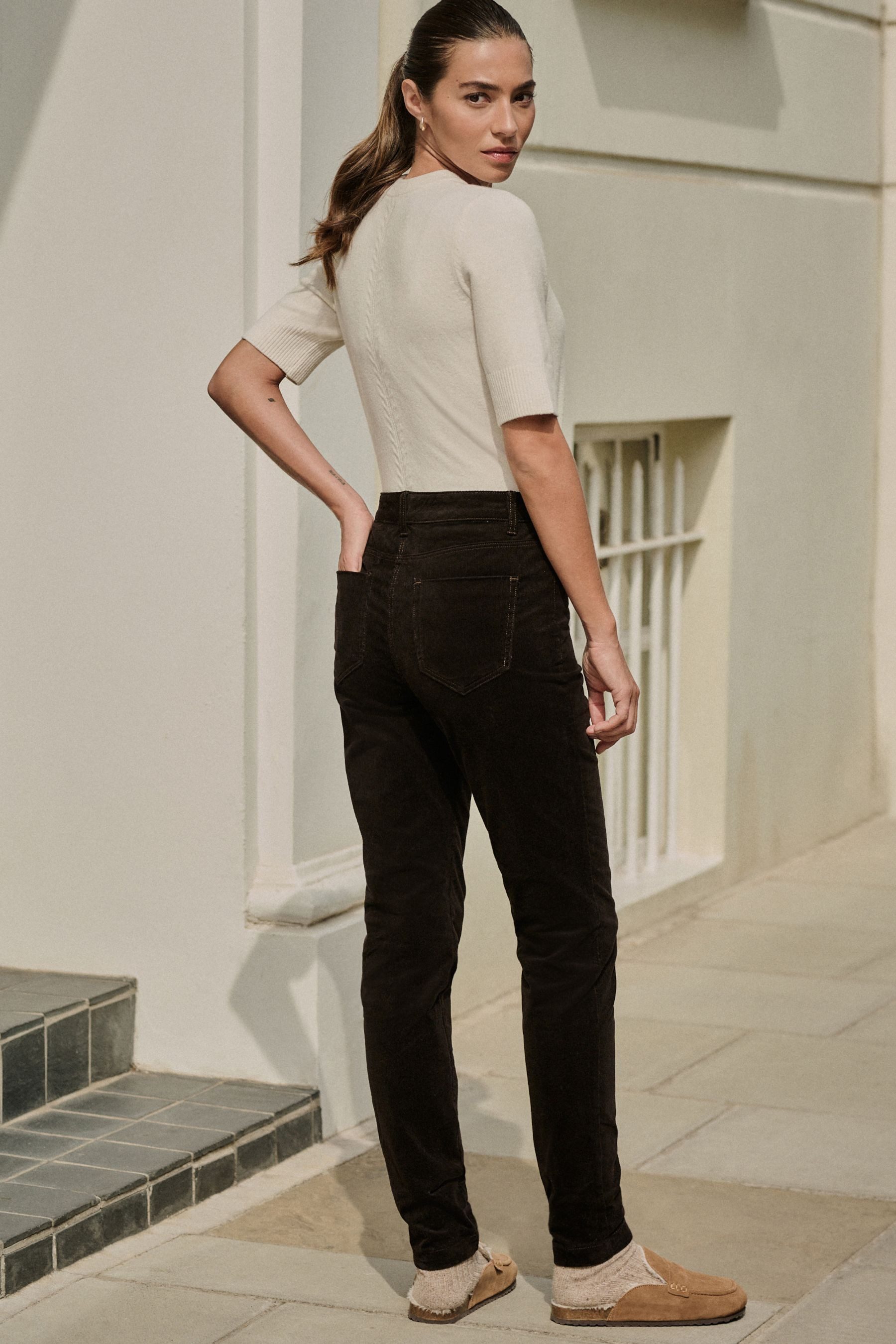 Next Skihose Skinny Fit Cordhose, Kurzgröße günstig online kaufen