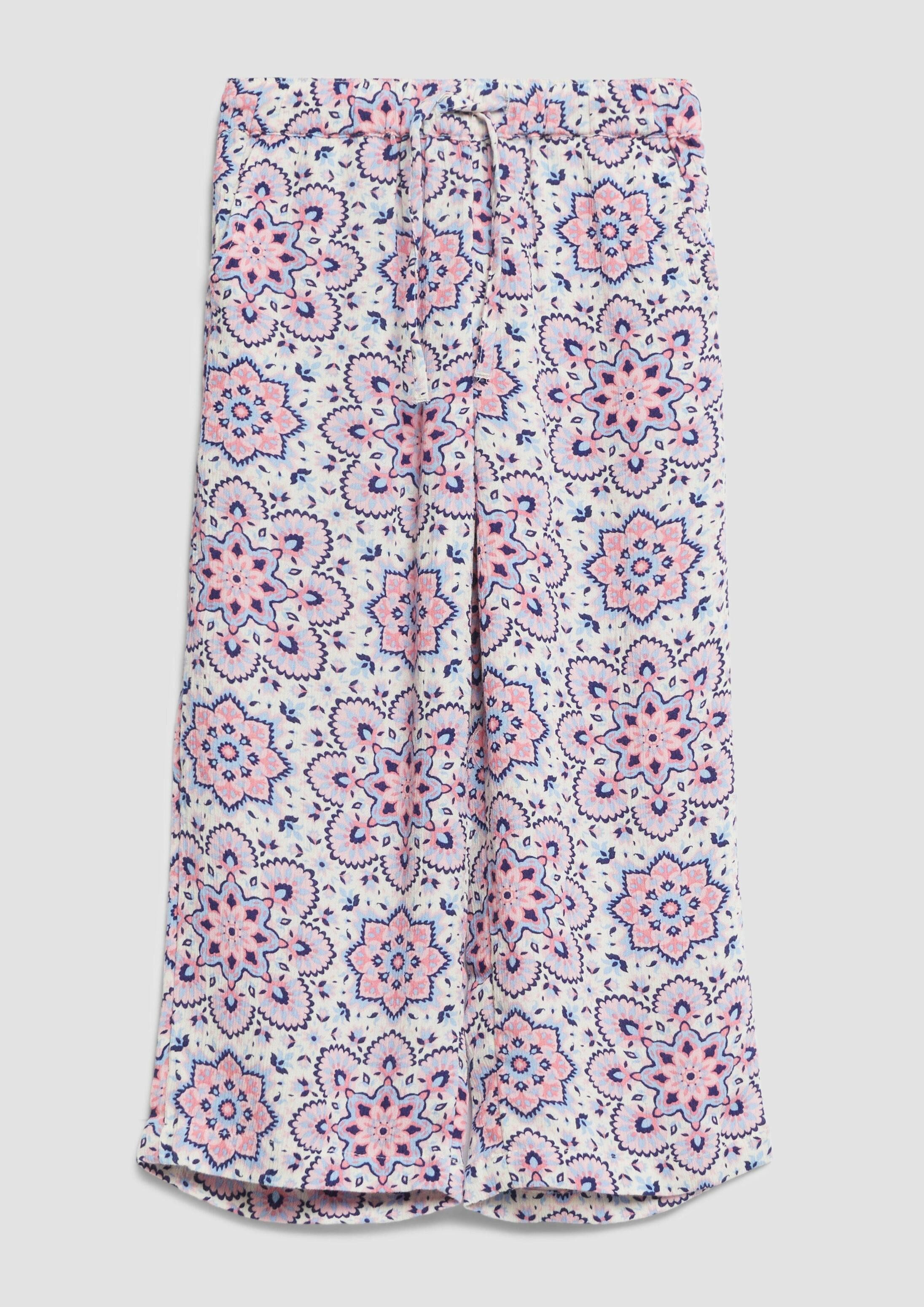 s.Oliver Chinos Hose WIDE LEG Wide Leg Hose aus Crinkle-Viskose