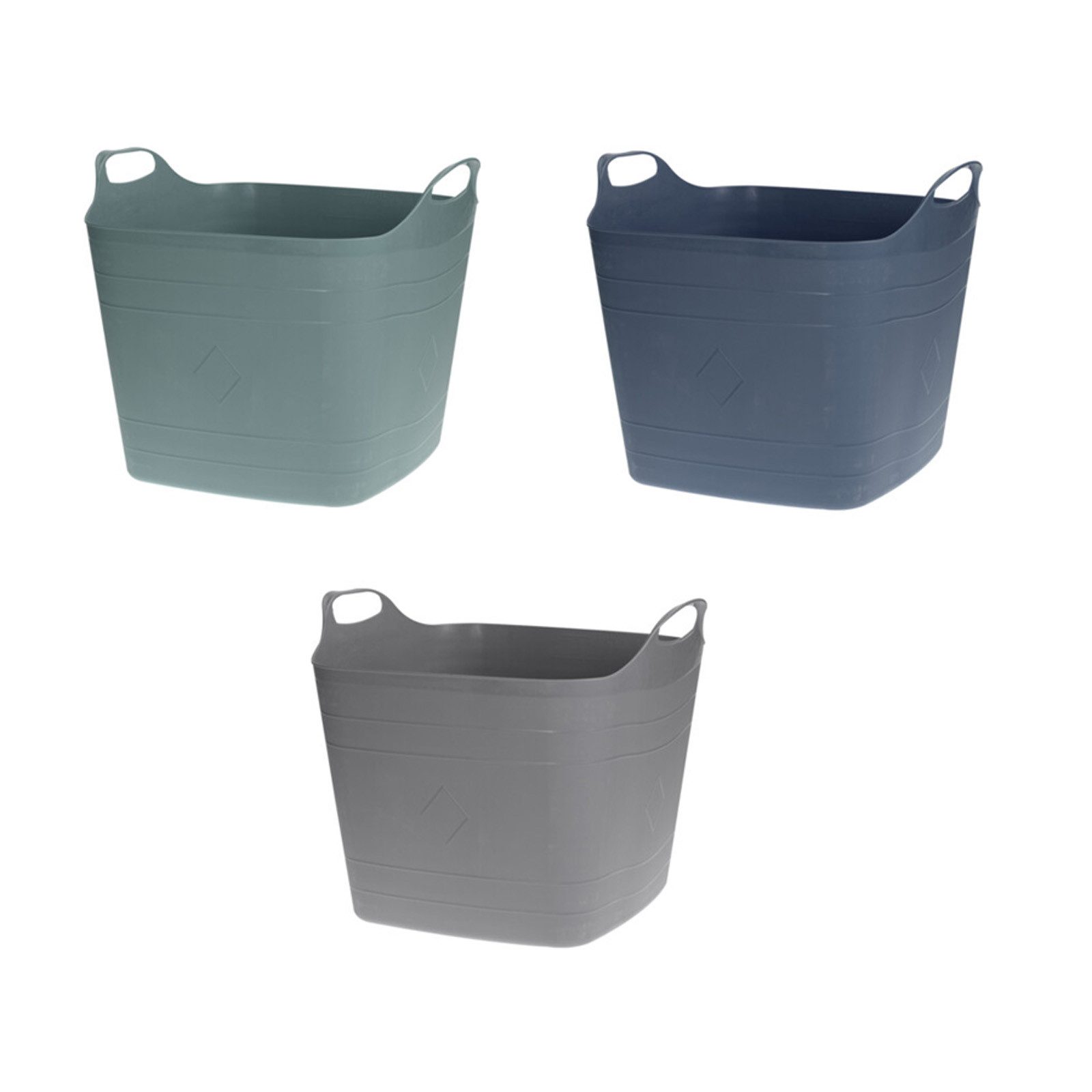 HAC24 Allzweckkorb 3x Aufbewahrungskorb Flexi Korb Tragekorb Haushaltskorb, günstig online kaufen