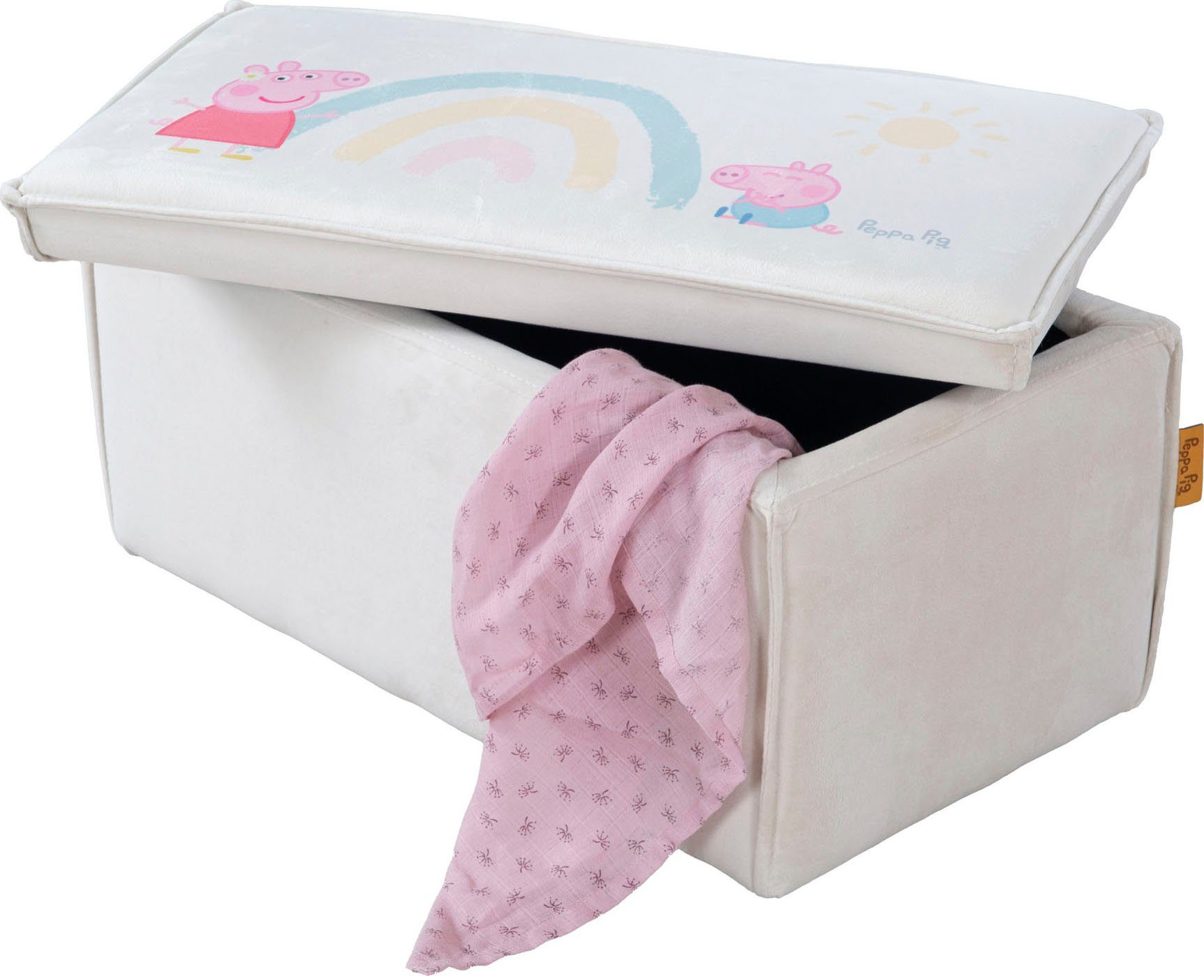 roba® Polsterbank Peppa Pig, mit Aufbewahrungsfunktion - für Kinder