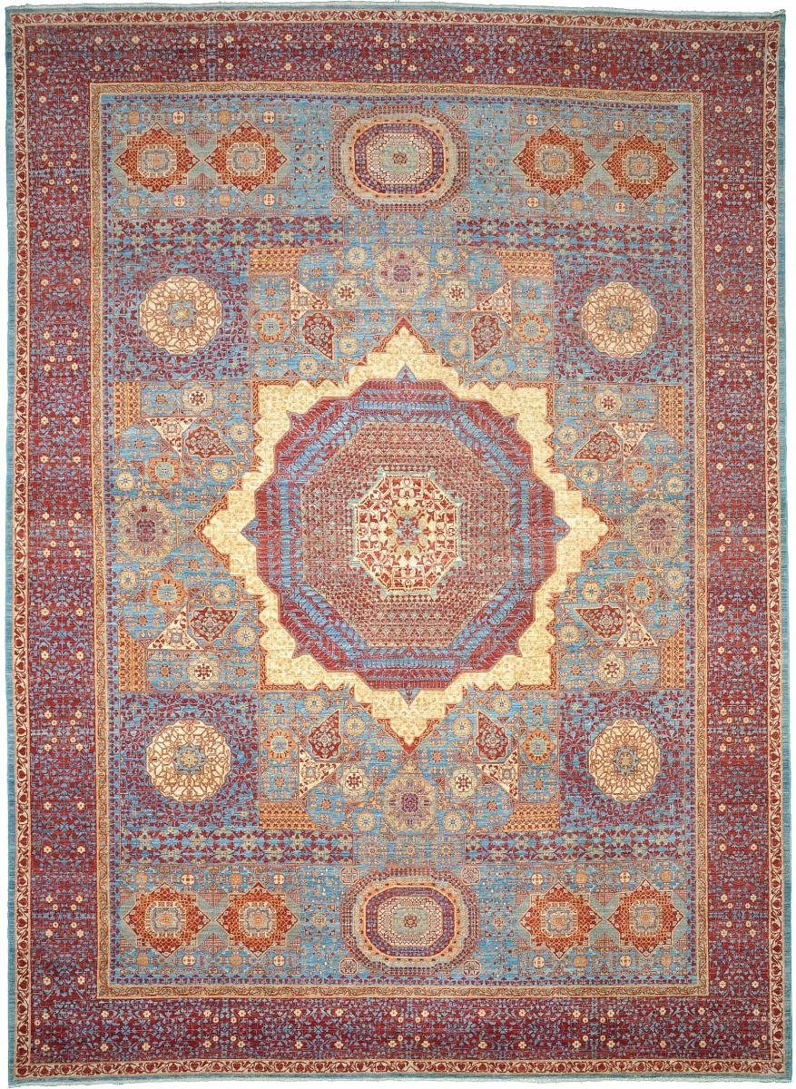 6 Orientteppich, Mamluk Trading, Höhe: rechteckig, Orientteppich Handgeknüpfter 304x426 mm Nain