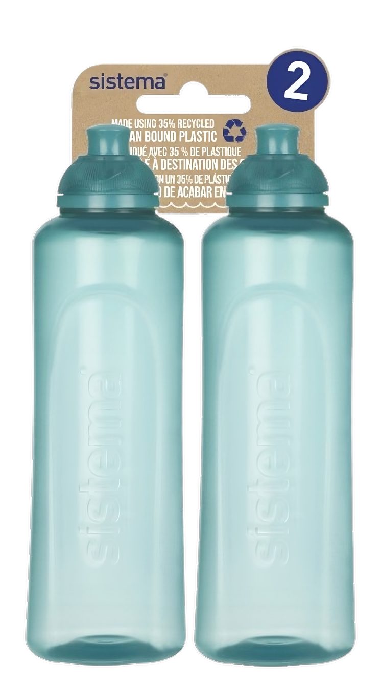 sistema Trinkflasche Sistema 480ml Swift Bottle 2er Pack recycled PP - Teal Stone