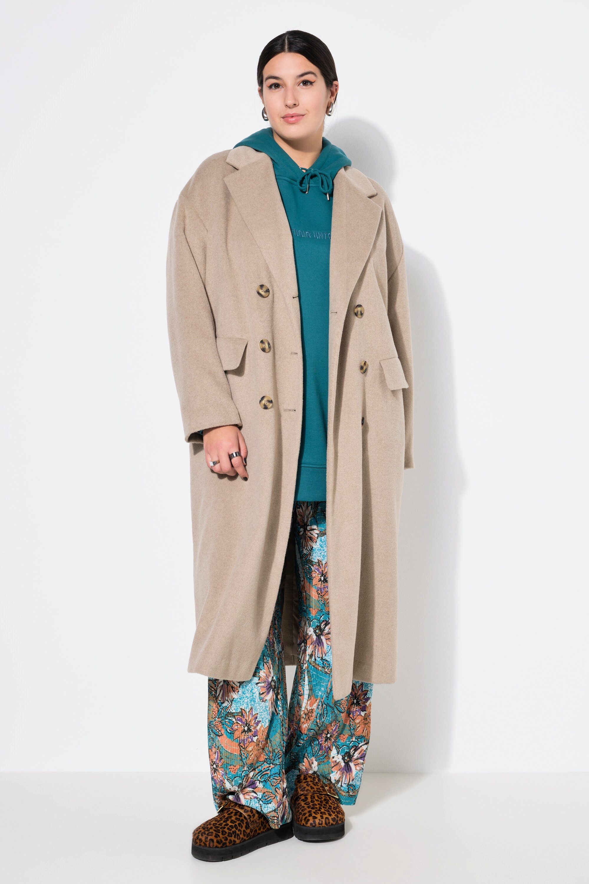 Studio Untold Langmantel Mantel oversized Wolloptik günstig online kaufen