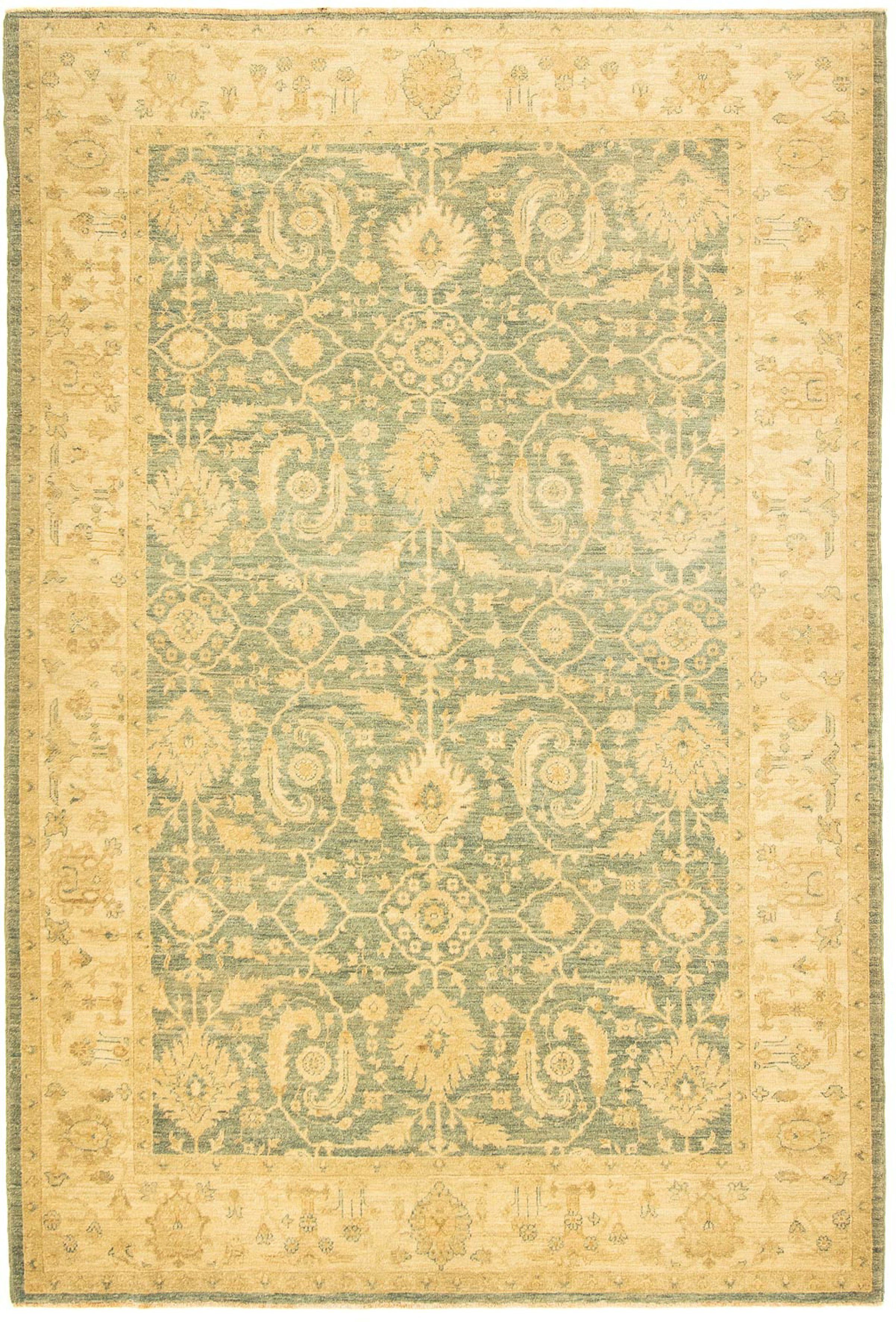 Orientteppich x Ziegler 6 Höhe: mit 260 Einzelstück Handgeknüpft, Zertifikat - - rechteckig, hellblau, morgenland, cm Wohnzimmer, mm, 182