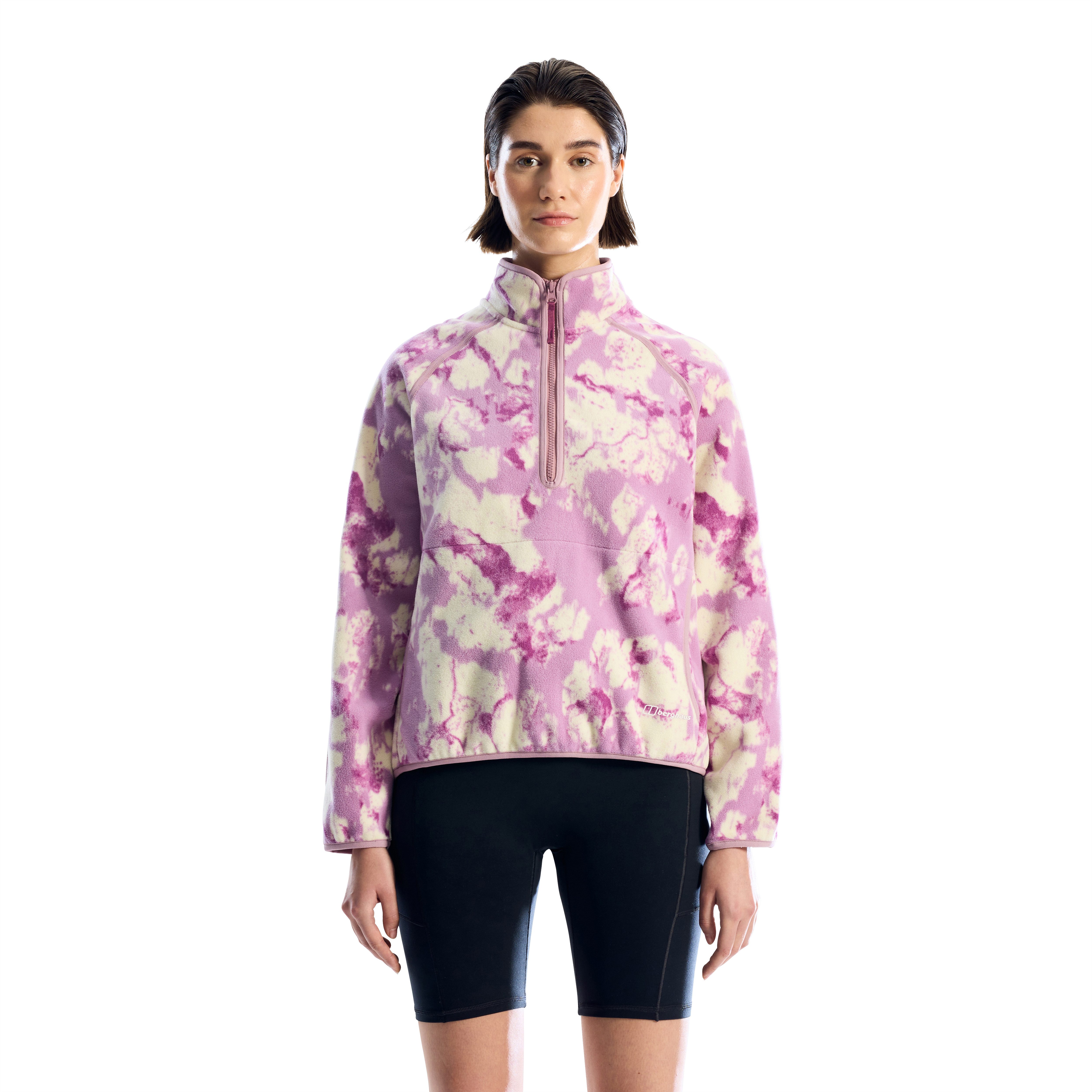 Berghaus Strickfleece-Pullover BAMBURGH HZ FLEECE AF aus Polyester, mit Rundhalsausschnitt, für Sportmode und Outdoormode