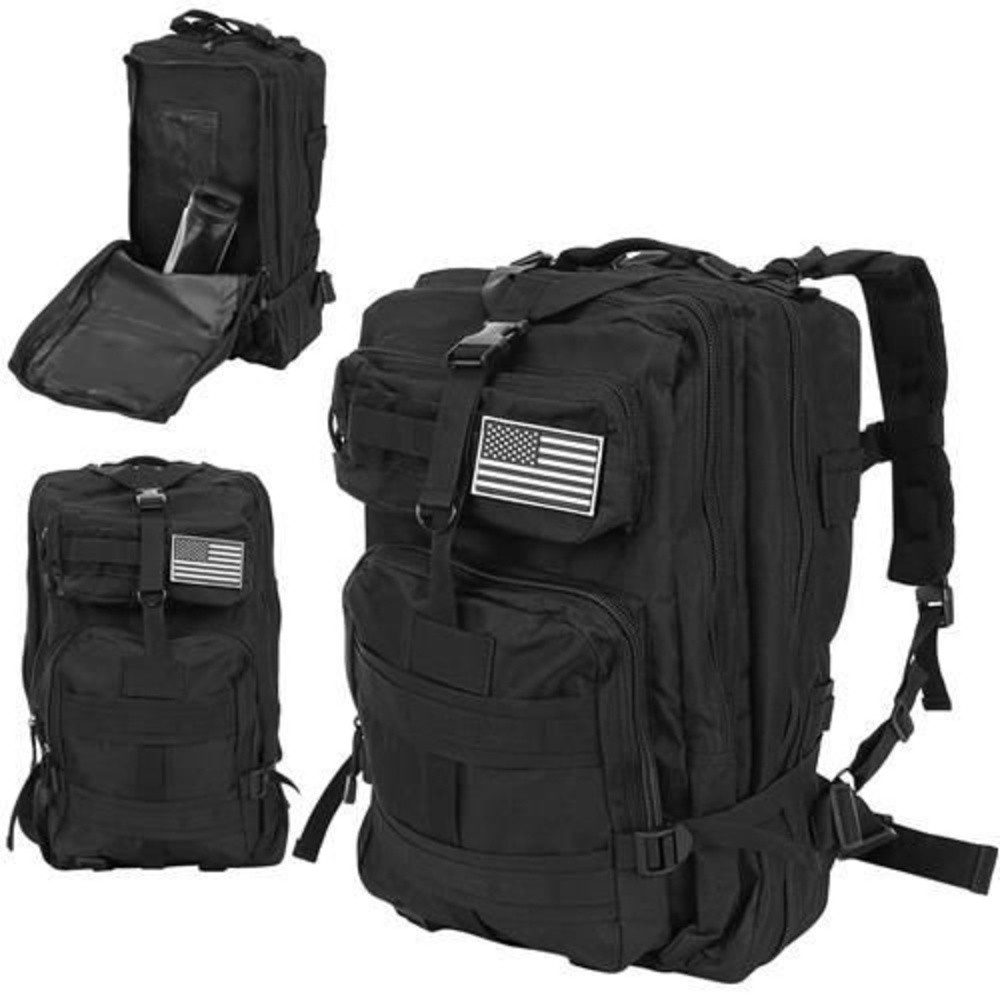 Trizand Freizeitrucksack XL-Militärrucksack Wanderrucksack (Set, 1-tlg., 38 Liter), schützt vor Regen, Abrieb & intensiver Nutzung