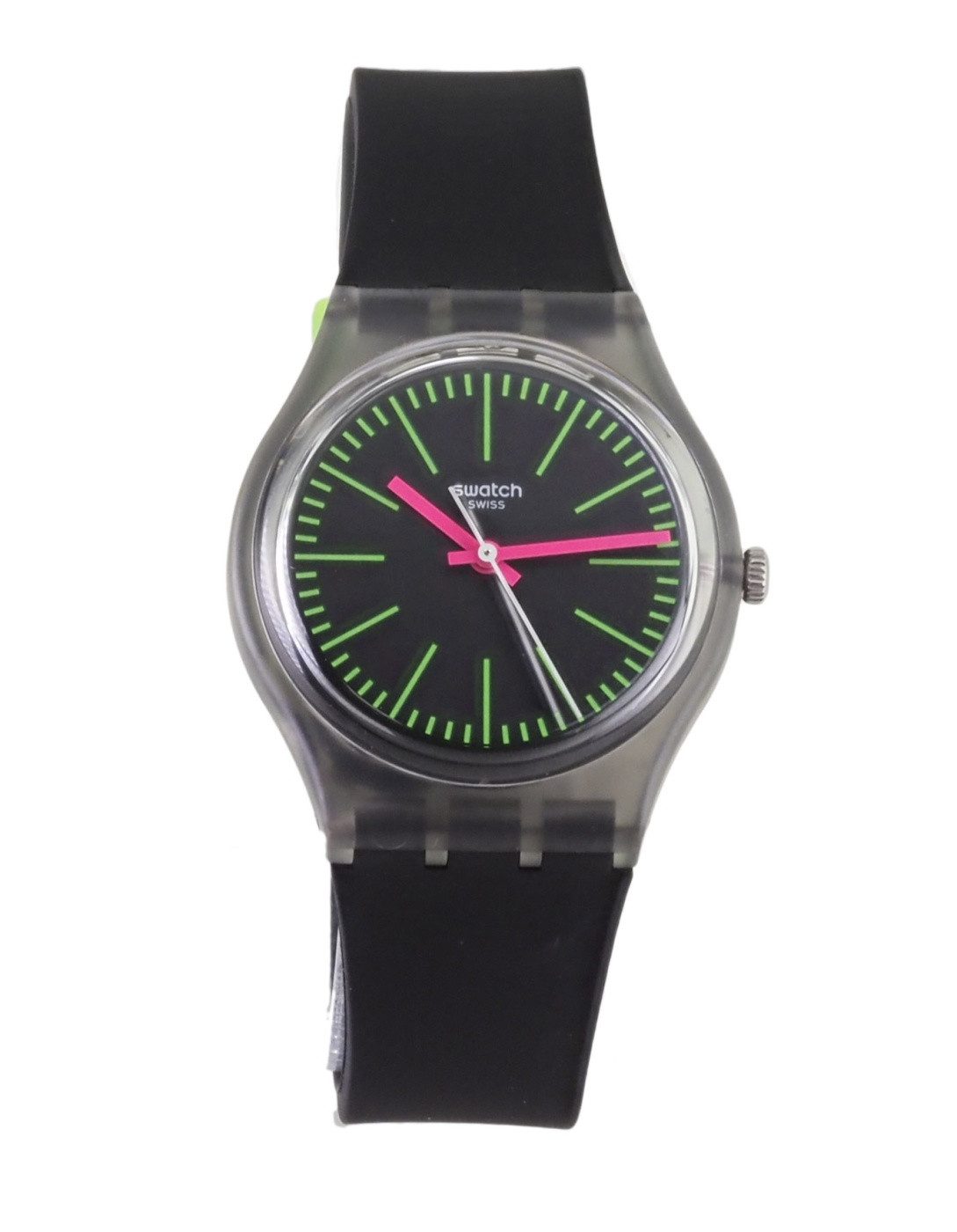 Swatch Quarzuhr Swatch Unisex Quarz Uhr GM189 FLUO LOOPY X17, (Grün)