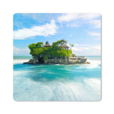MuchoWow Gaming Mauspad Meer - Insel - Indonesien (1-St), Gaming, Rutschfester Unterseite, Mausunterlage, 60x60 cm, XXL, Großes