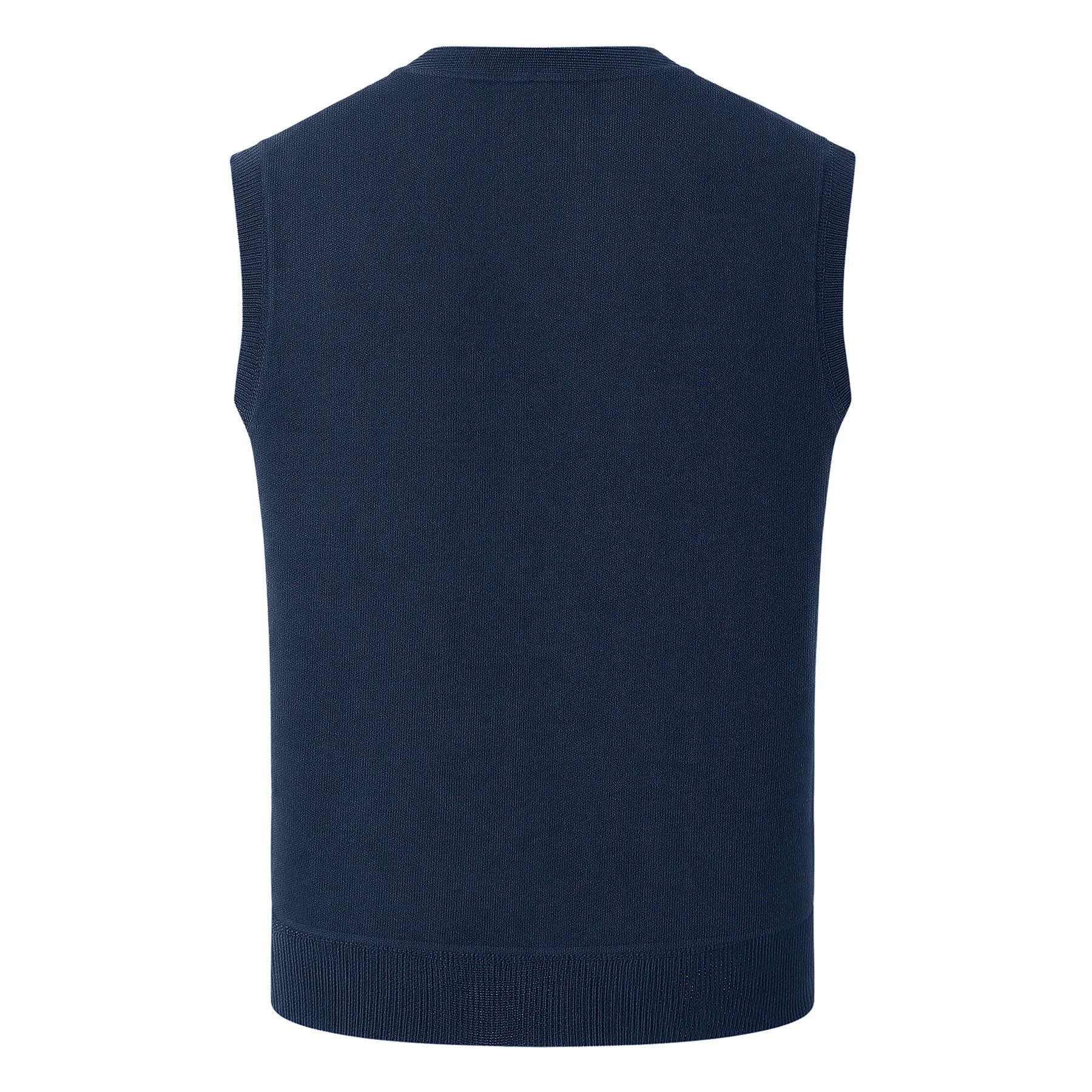 Allthemen Strickweste Herren Britische Strickweste mit V-Ausschnitt winddicht mit Futter