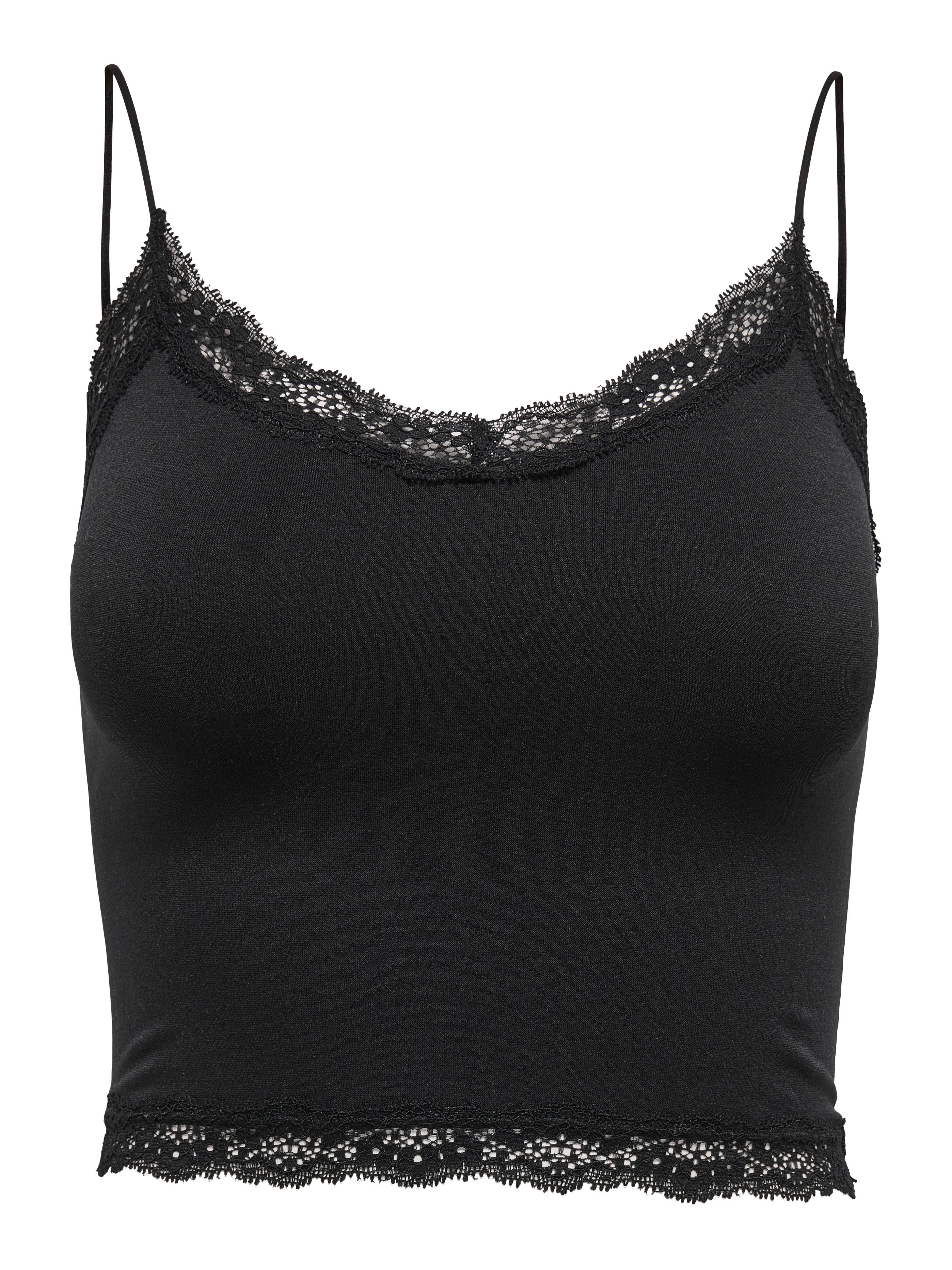 ONLY Trägertop ONLVICKY LACE SEAML 2-PACK CROPPED TOP (Packung, 2-tlg) günstig online kaufen
