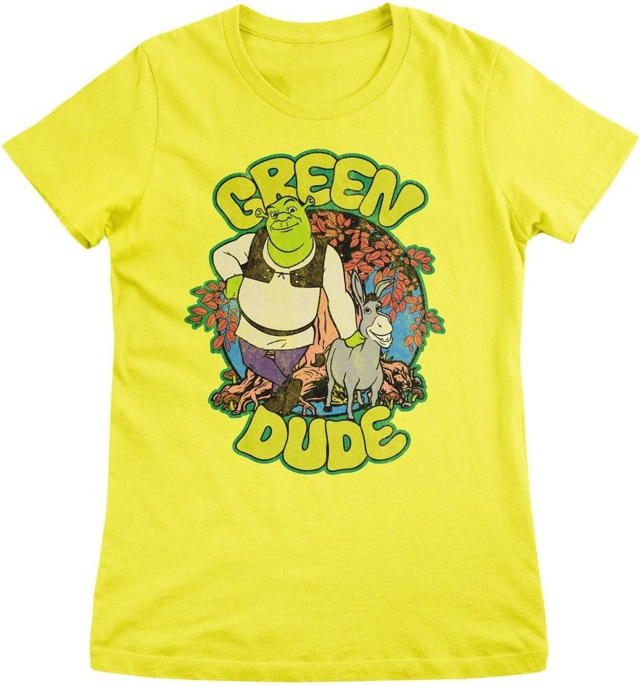 Shrek T-Shirt Shrek The Green Dude Girly Tee