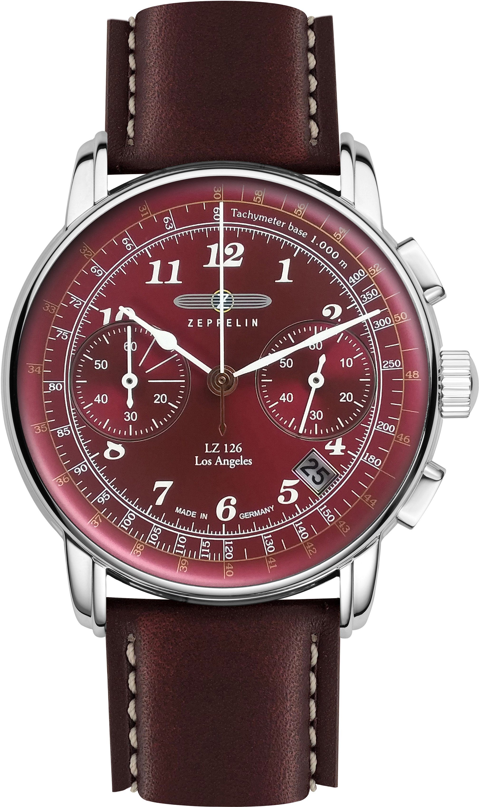 Los ZEPPELIN 7614-6 Zeppelin, Chronograph LZ126 Angeles,