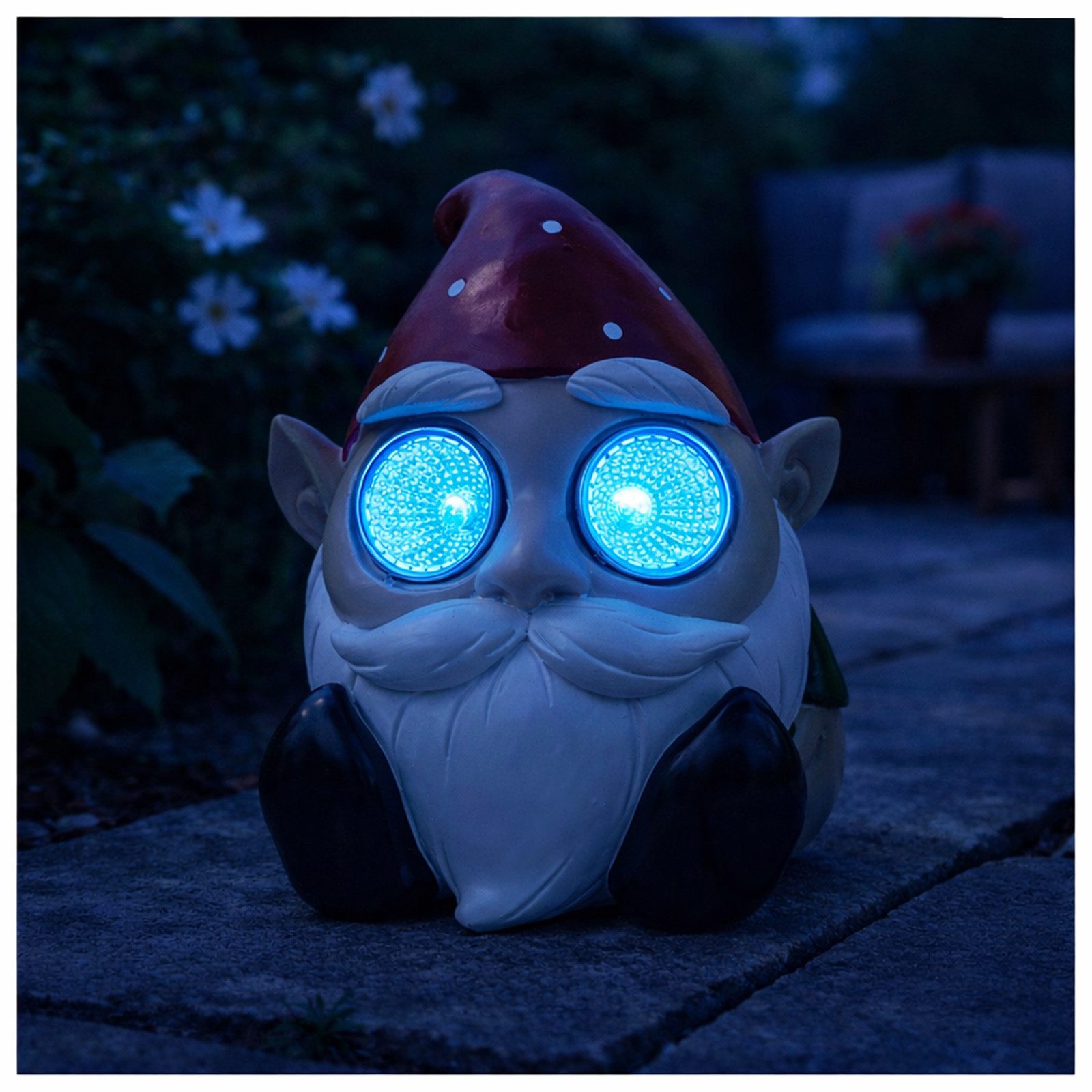 HTI-Living LED Solarleuchte Solardekoleuchte Zwerg, LED, Tageslichtweiß, 9.5