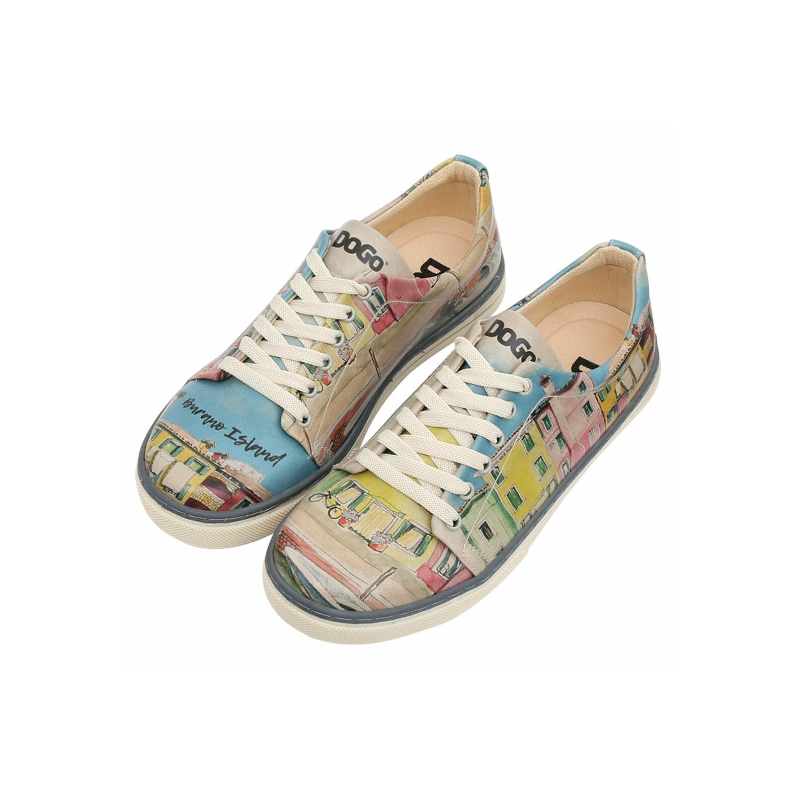 DOGO Classic Schnürsneaker A Pair Of Doves Damen Sneaker Sneaker Handgefertigt