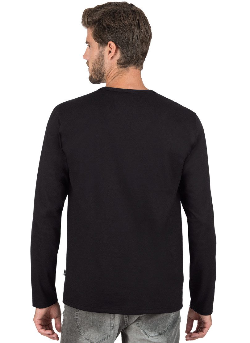 Trigema Longsleeve TRIGEMA Langarmshirt mit Knopfleiste (1-tlg) – Bild 3 von 4