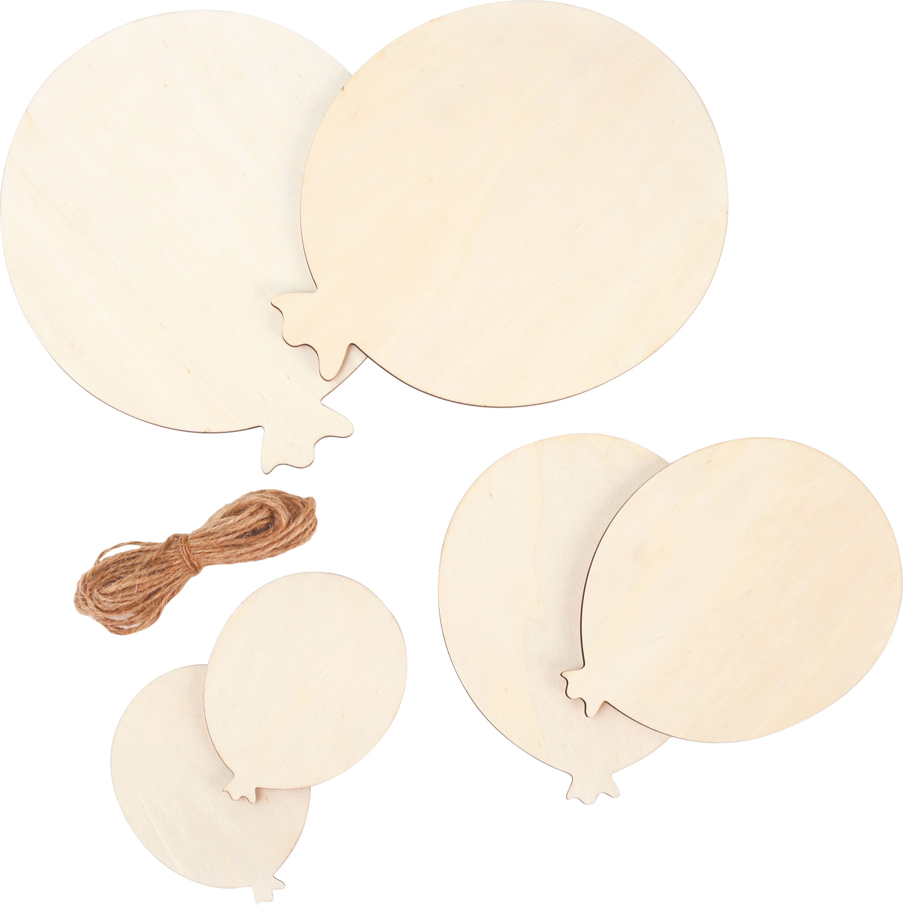 Graine Creative Dekoobjekt Luftballon (6 St), 6er Set, je 2 x 20 cm