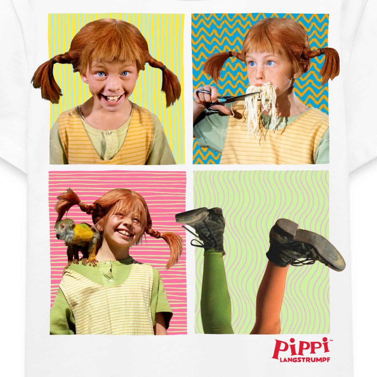 Spreadshirt T-Shirt Pippi Langstrumpf Portraits Von Pippi Kinder Premium T-Shirt (1-tlg)