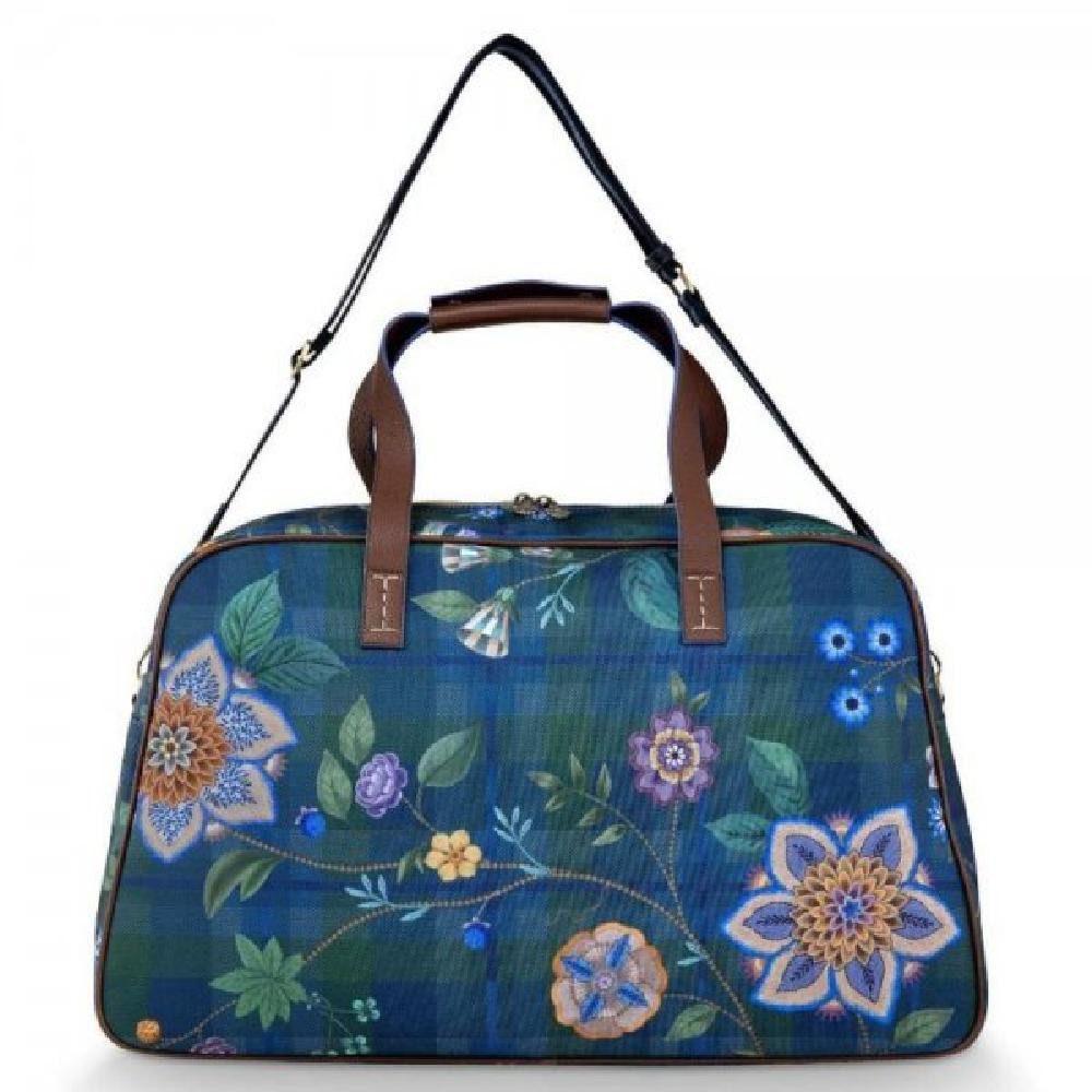 PiP Studio Reisetasche Reisetasche Weekend Bag Tovy Flores Felices Dark Blue (M)