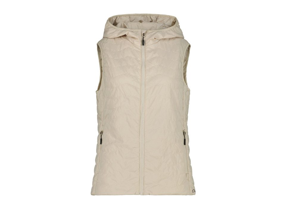 CMP Funktionsweste WOMAN VEST FIX HOOD CREAM