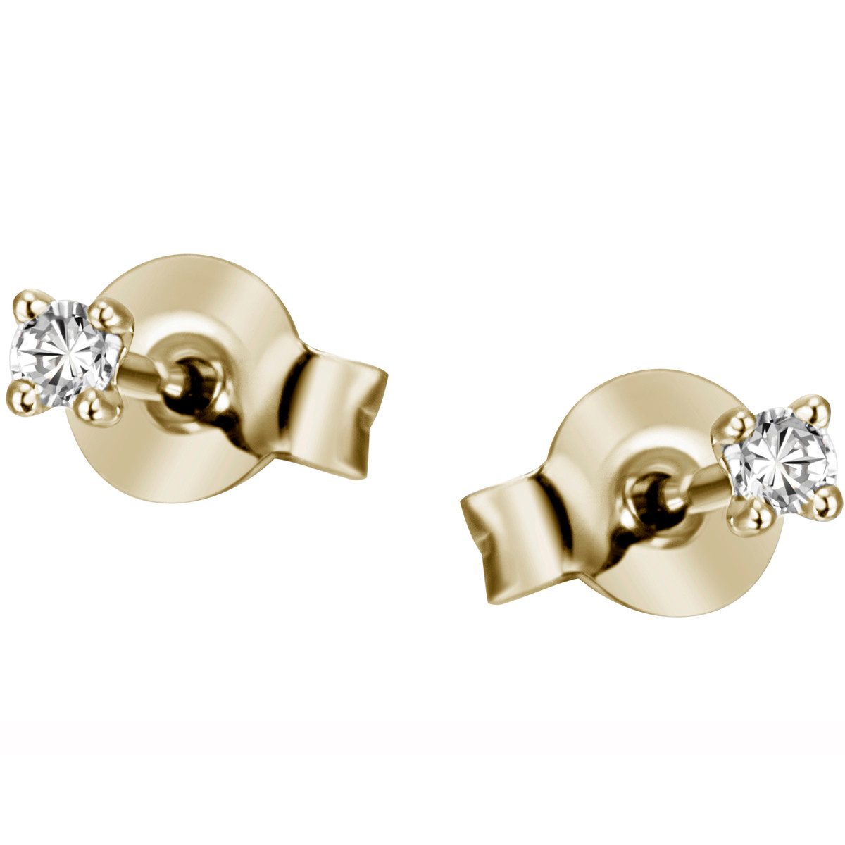 Reflexion Diamonds Paar Ohrstecker Solitär 585/-Weiß- günstig online kaufen