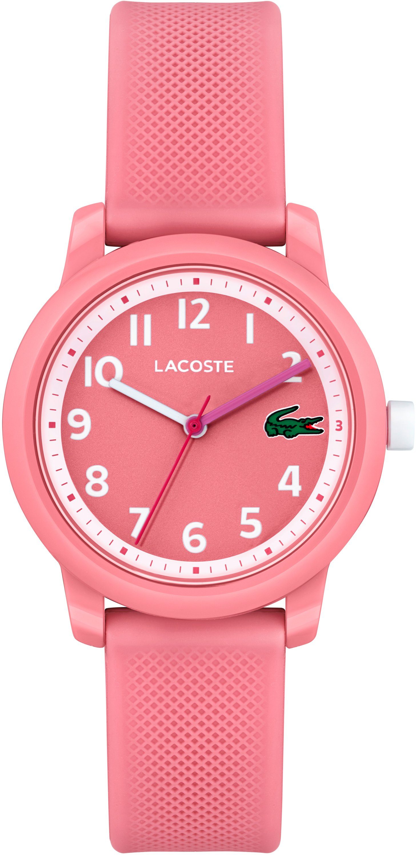 Lacoste Quarzuhr LACOSTE.12.12 KIDS, 2030040, Armbanduhr, Kinderuhr, Lernuhr, Mädchen, Schulanfang, Geschenkidee