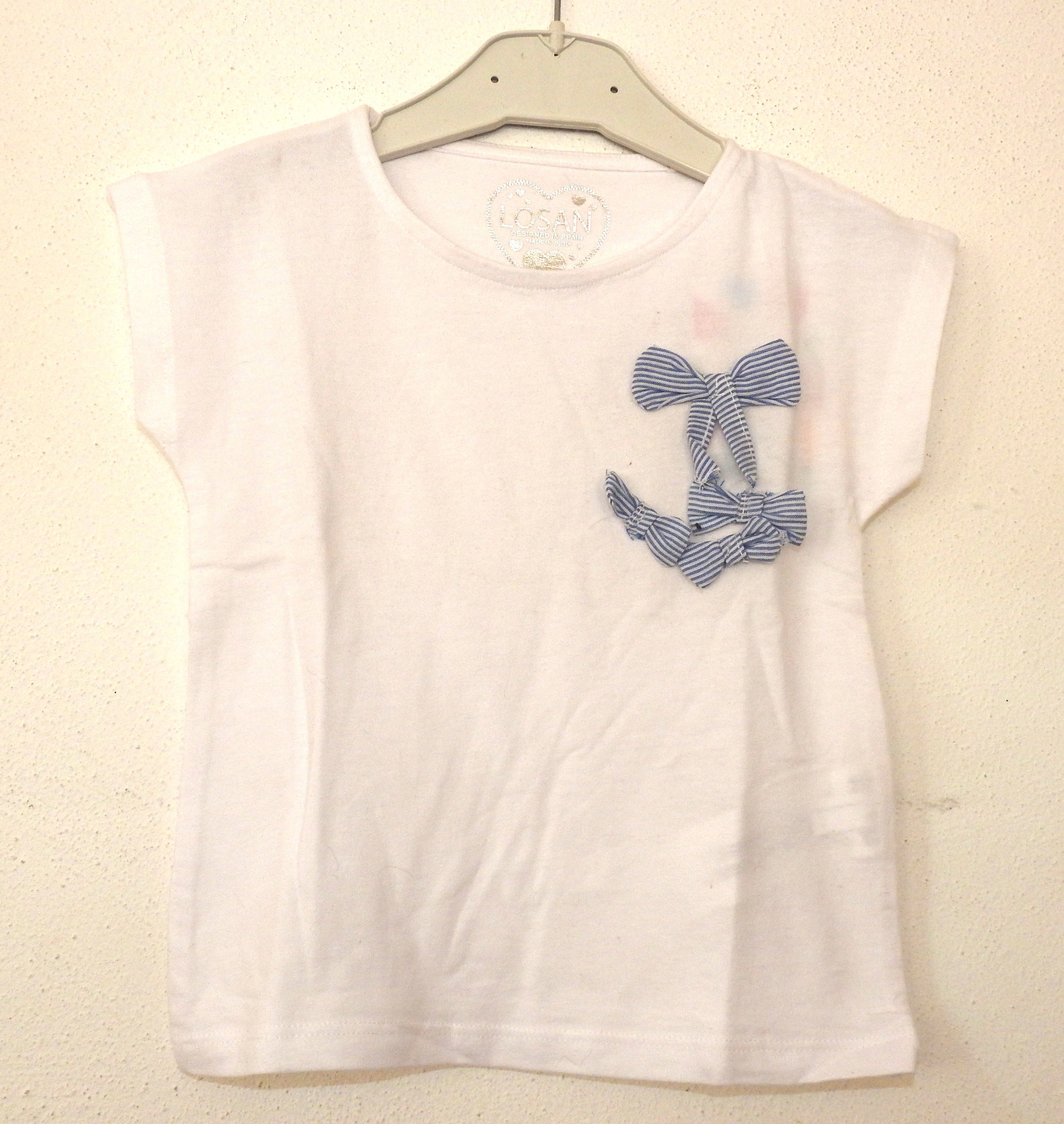 LOSAN Kurzarmshirt Schleifi Schleifchen
