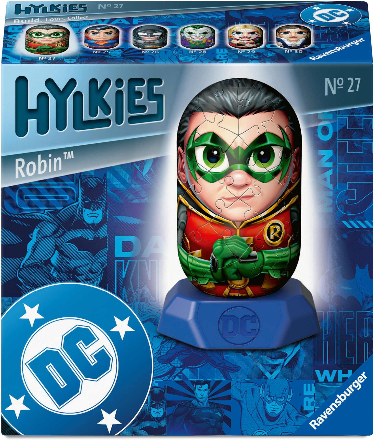 Ravensburger 3D-Puzzle 54 Teile 3D Puzzle Hylkies DC Universe Robin Sammelfigur 12008014, Puzzleteile