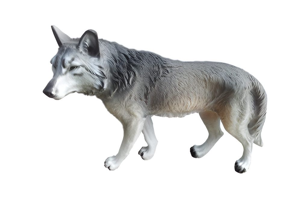 JVmoebel Tierfigur Wolf Skulptur aus hochwertigem Material für Garten Dekoration (Skulptur A395-32x45cm), Made in Europa