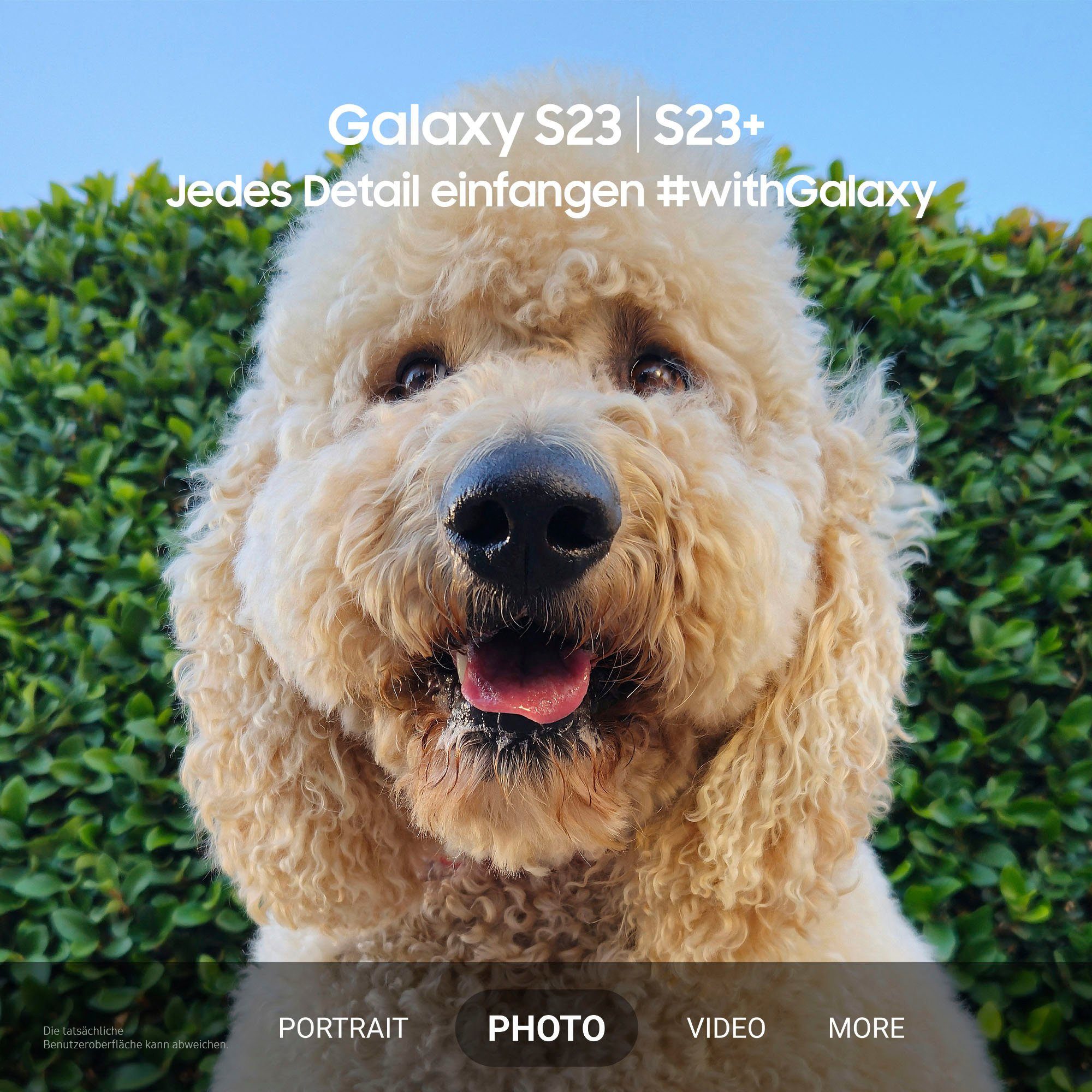 Samsung Galaxy (16,65 Smartphone Zoll, beige cm/6,6 S23+ 256 MP Kamera) Speicherplatz, 50 GB