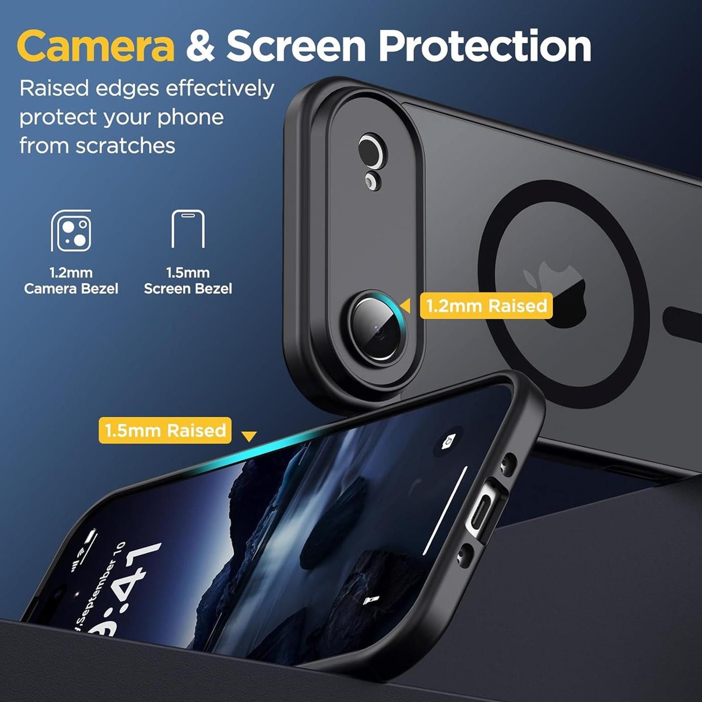 CoolGadget Handyhülle für Apple iPhone Air (2025), Kamera Schutz Hülle Silikon Hard Case Schutzhülle für Magsafe Zubehör – Bild 2 von 5