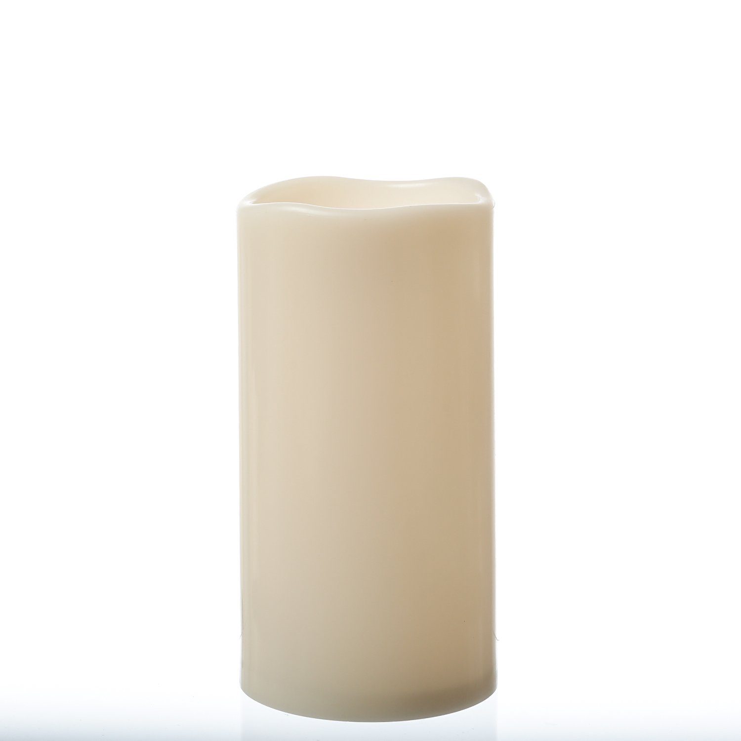 MARELIDA LED-Kerze XXL LED Kerze für Außen flackernd H: 25cm D: 12,5cm outdoor creme