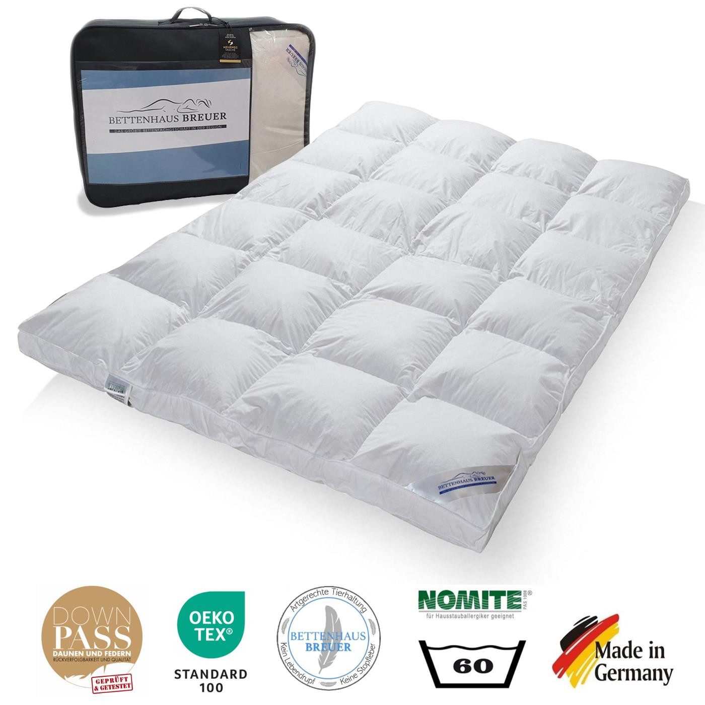 SPESSARTTRAUM Daunenbettdecke Polarwarm Hochsteg Daunendecke 100% neue Daun günstig online kaufen