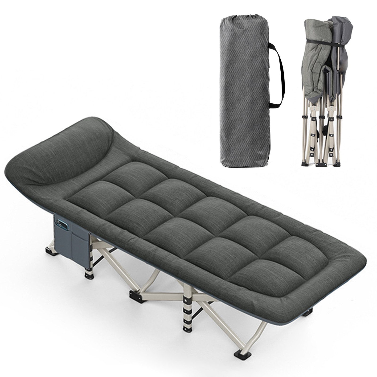 CAMPINGBETT KLAPPBETT 200KG Campingliege Klappbar Feldbett Liege Gästebett Reise EUR 45,99 - DE