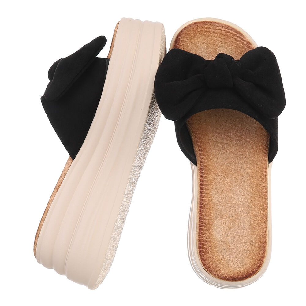 Ital-Design Beige Plateau-Sandalen mit Schleife für günstig online kaufen