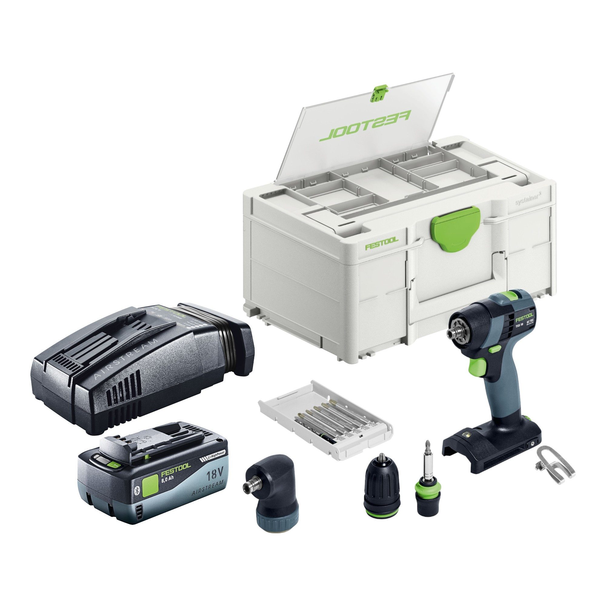 FESTOOL Akku-Schrauber Festool TXS 18-Basic-Set Akku Bohrschrauber 18 V 40 Nm Brushless (577